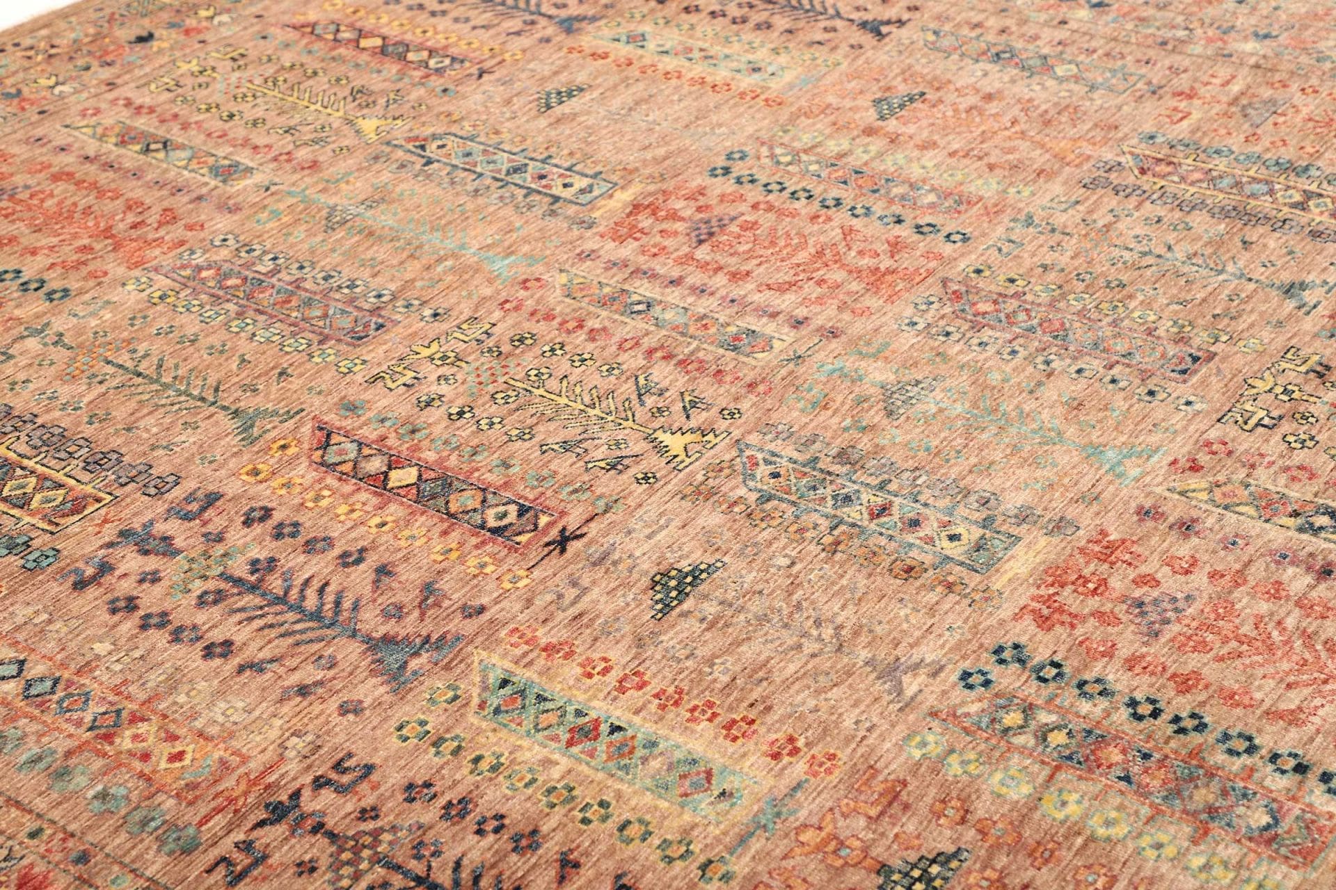 Handgeknüpfter Samarkand Orientteppich, 248 × 298 cm, Wolle
