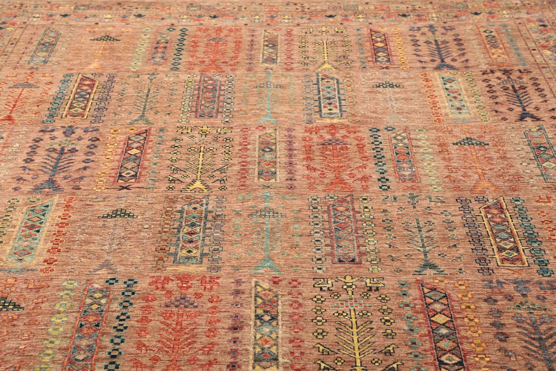 Handgeknüpfter Samarkand Orientteppich, 248 × 298 cm, Wolle