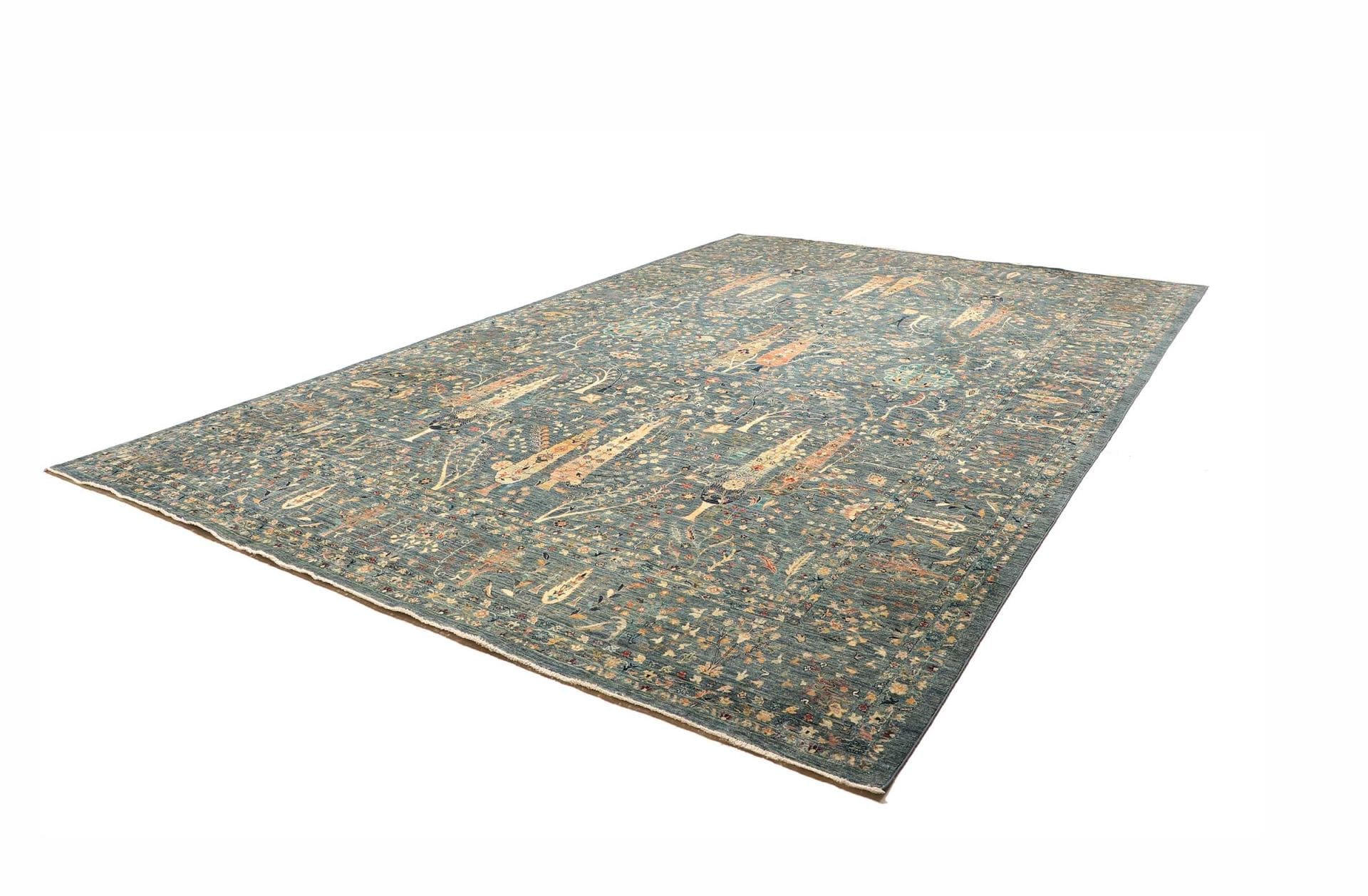 Handgeknüpfter Samarkand Orientteppich, 305 × 434 cm, Wolle