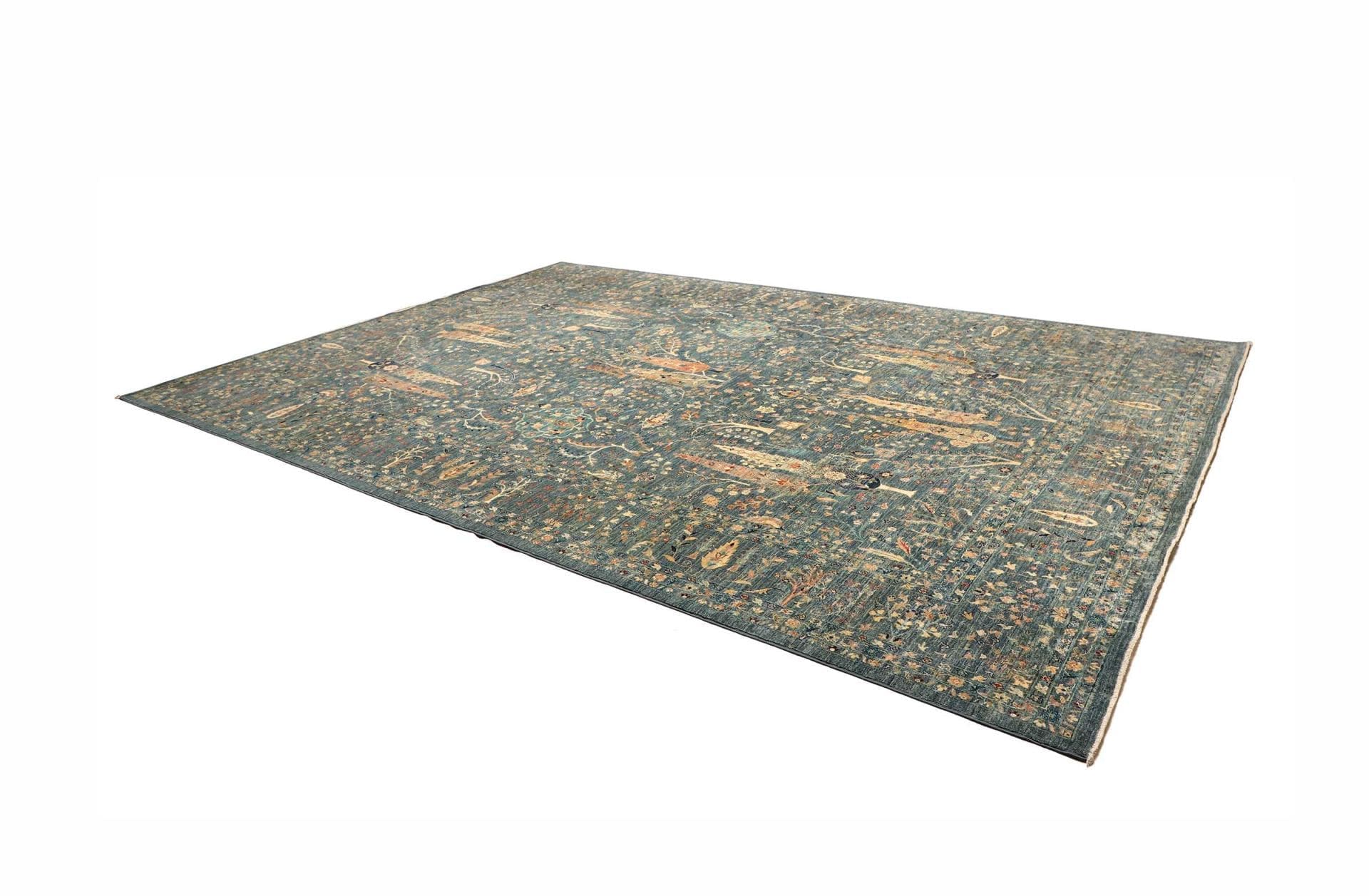 Handgeknüpfter Samarkand Orientteppich, 305 × 434 cm, Wolle