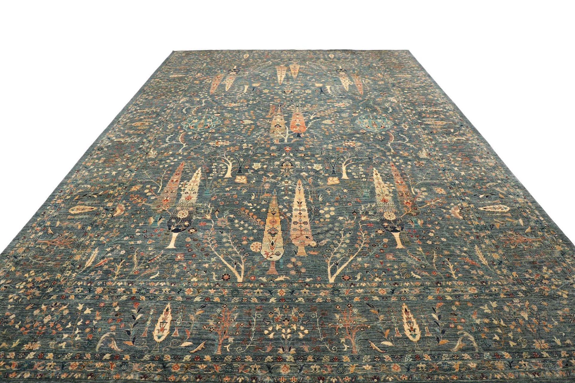 Handgeknüpfter Samarkand Orientteppich, 305 × 434 cm, Wolle