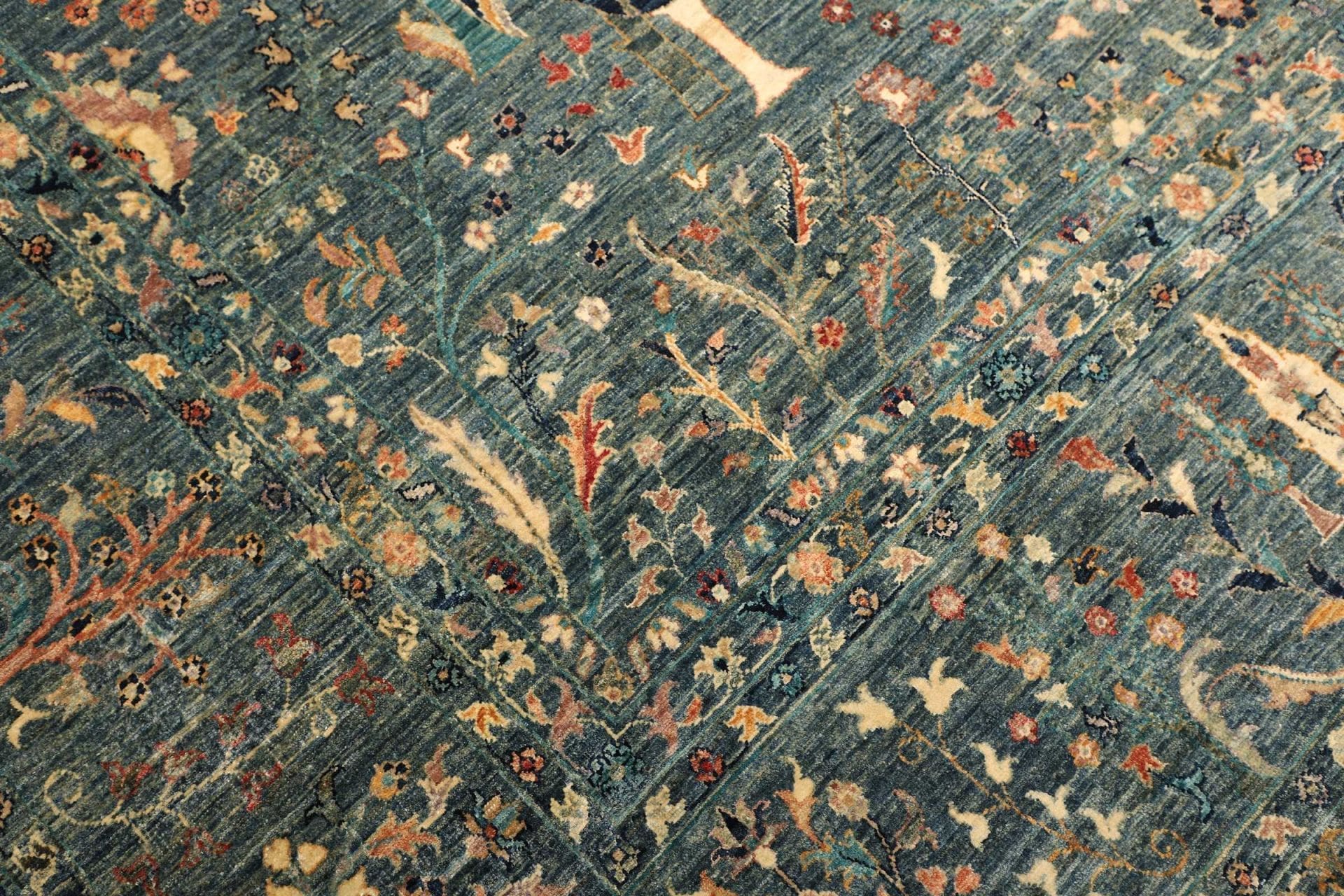 Handgeknüpfter Samarkand Orientteppich, 305 × 434 cm, Wolle