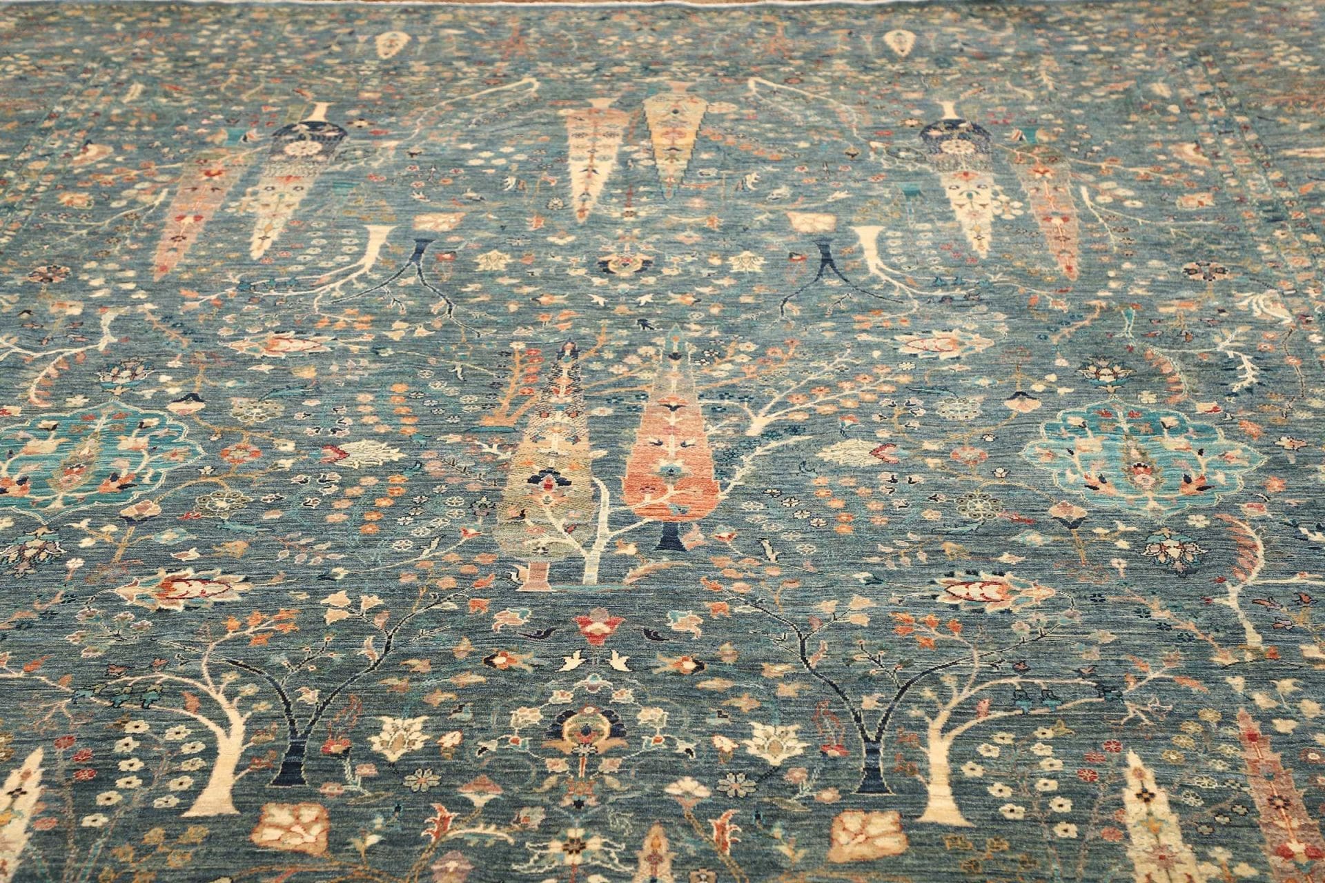 Handgeknüpfter Samarkand Orientteppich, 305 × 434 cm, Wolle