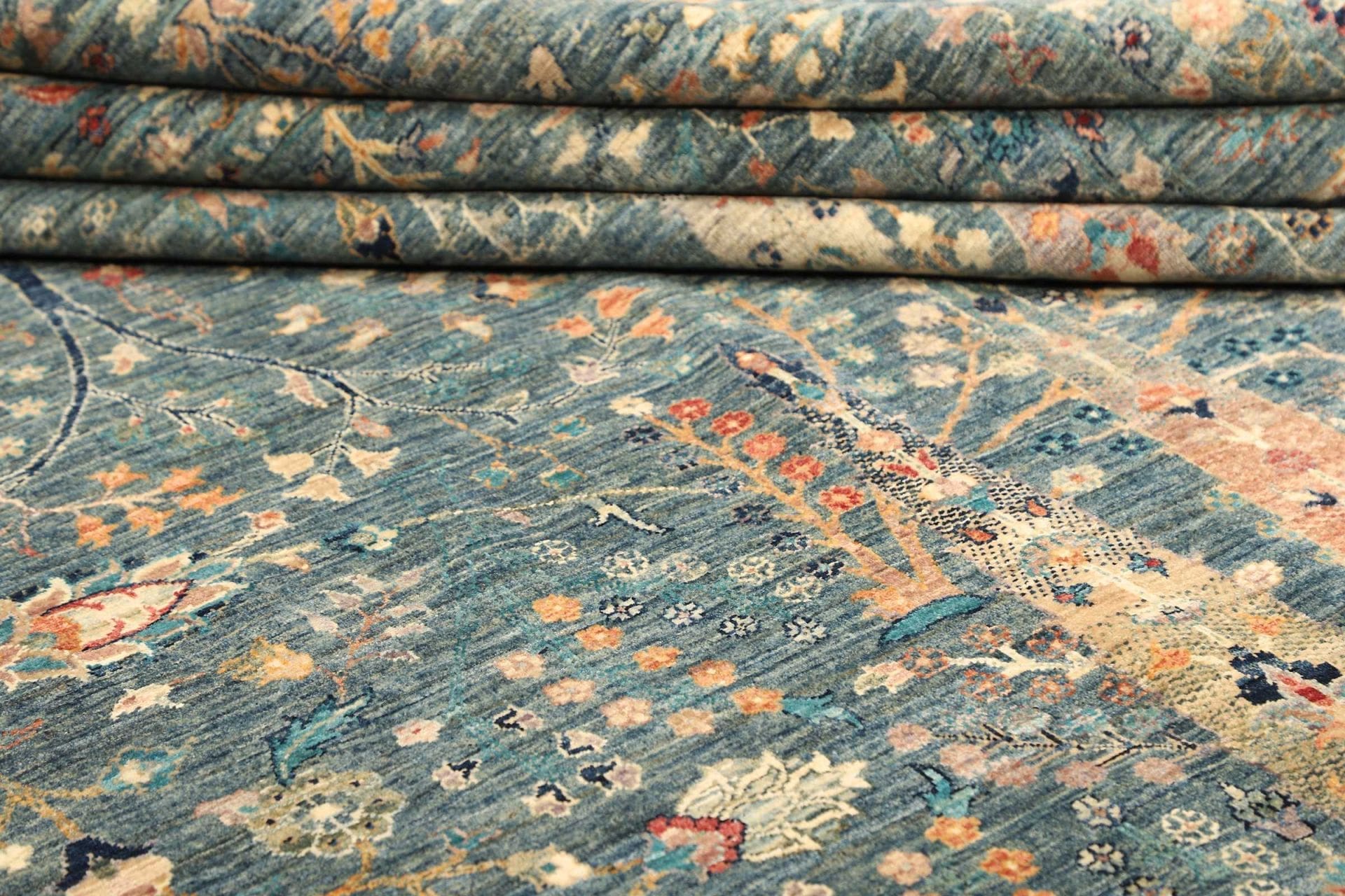 Handgeknüpfter Samarkand Orientteppich, 305 × 434 cm, Wolle