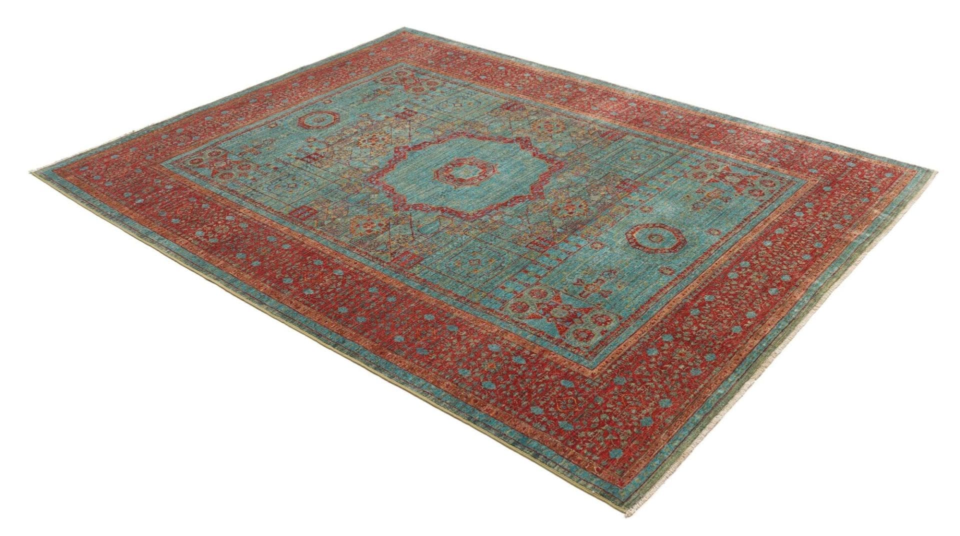 Mamluk Orientteppich 180 × 235 cm aus Wolle, handgeknüpft