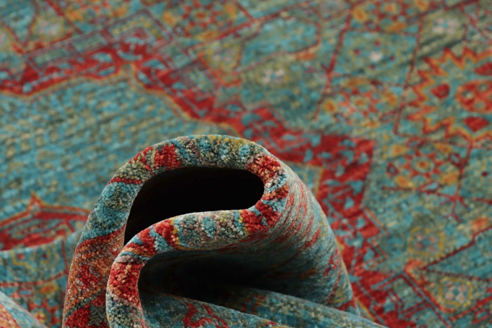Mamluk Orientteppich 180 × 235 cm aus Wolle, handgeknüpft