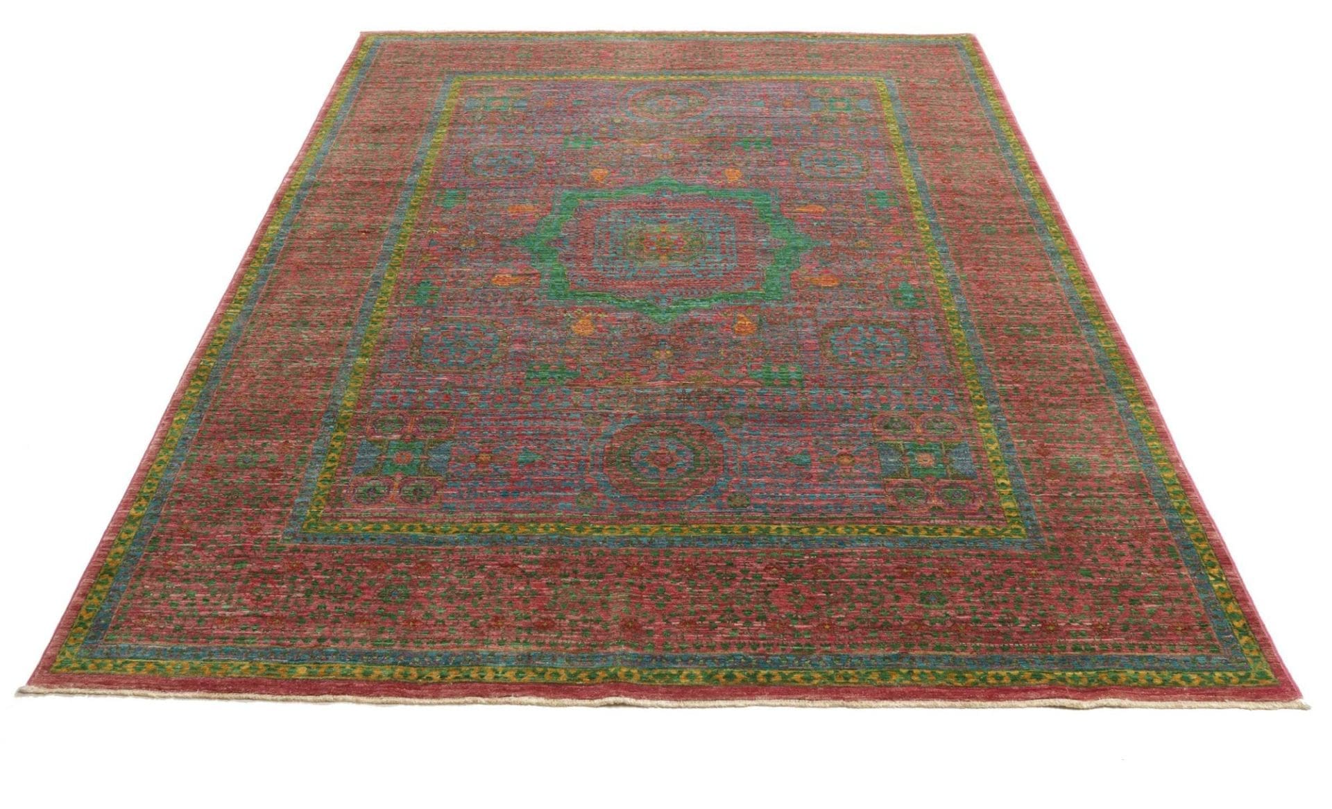 Handgeknüpfter Mamluk Orientteppich 181 × 231 cm