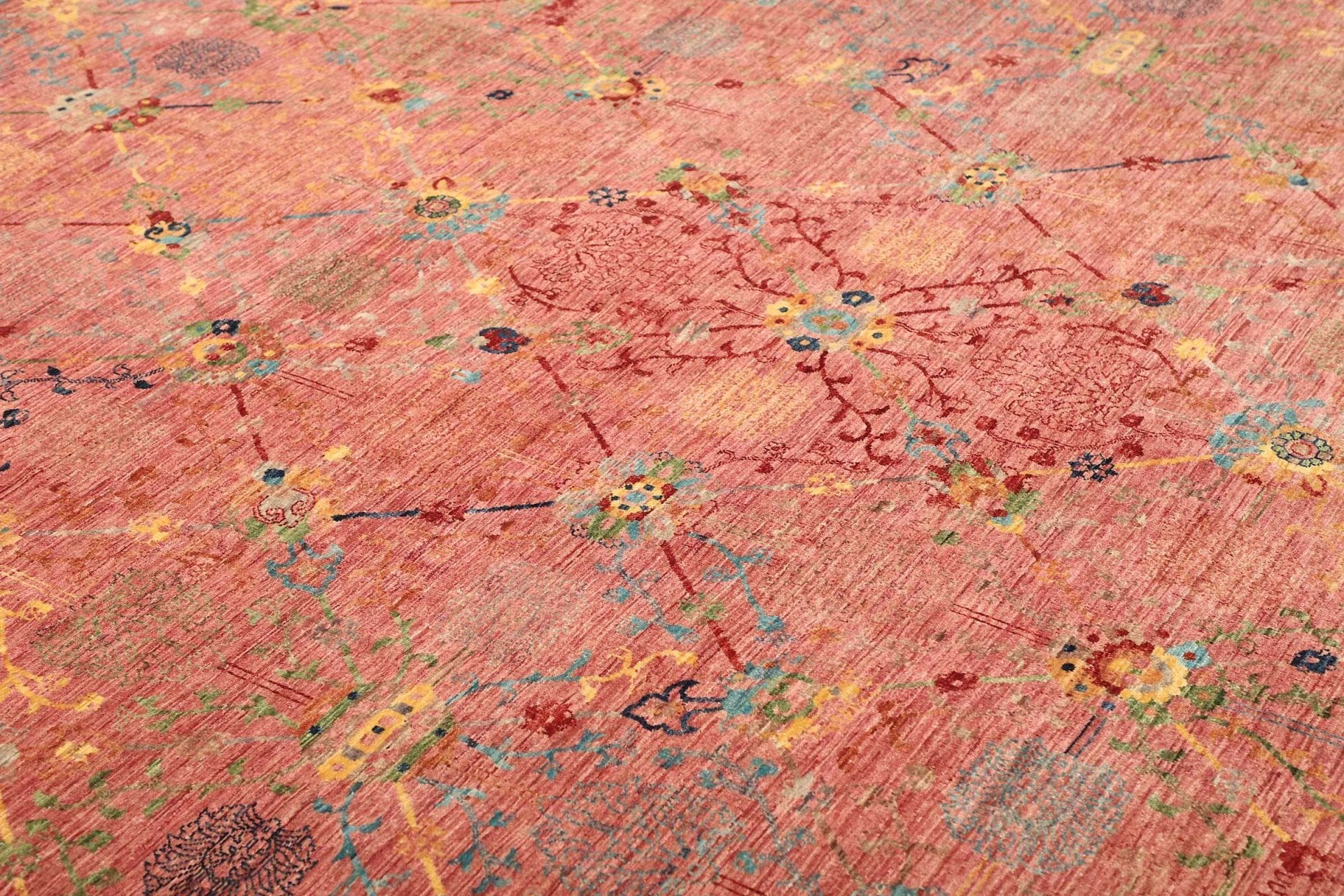 Handgeknüpfter Samarkand Orientteppich, 248 × 306 cm, Wolle