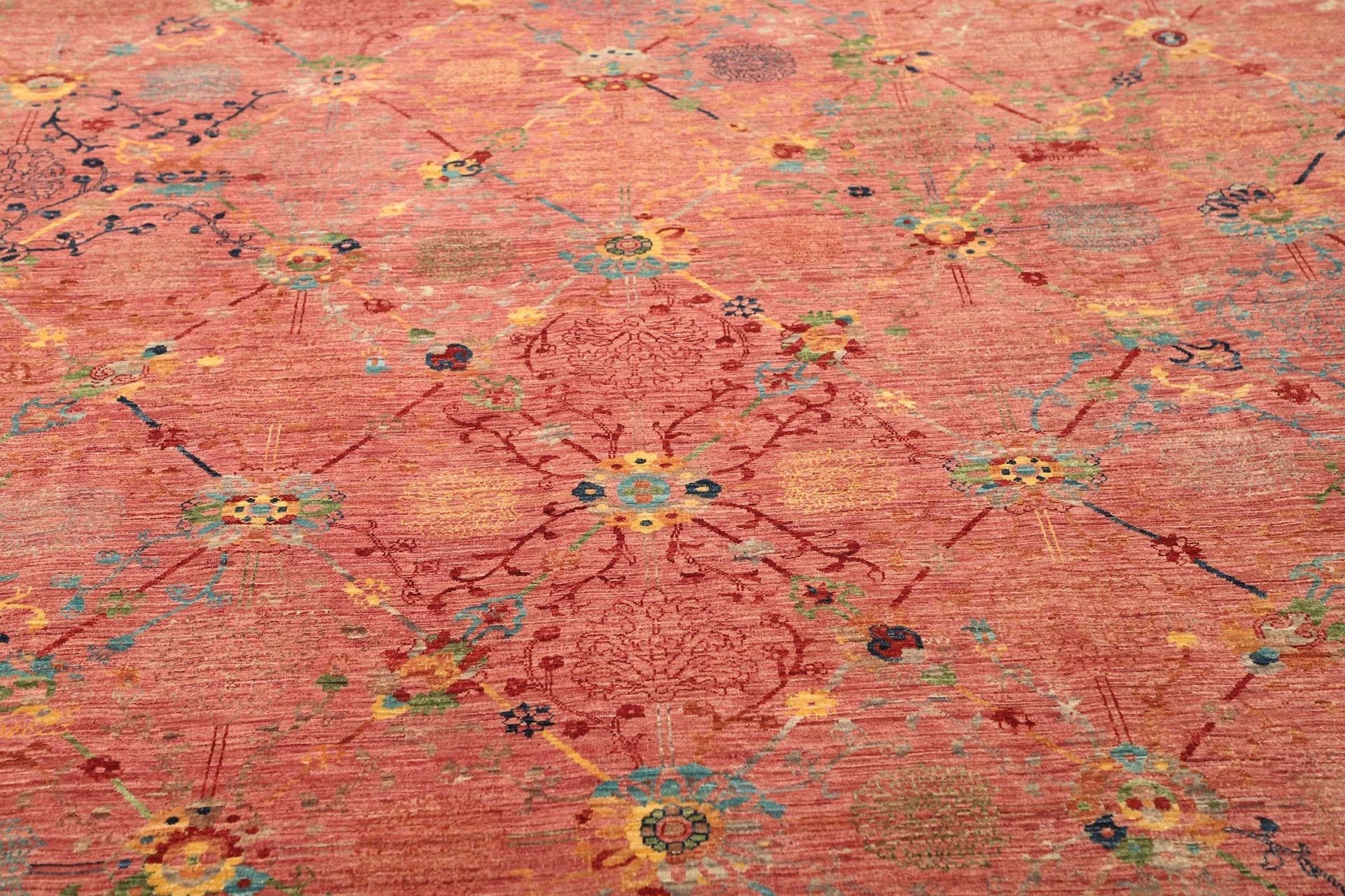 Handgeknüpfter Samarkand Orientteppich, 248 × 306 cm, Wolle