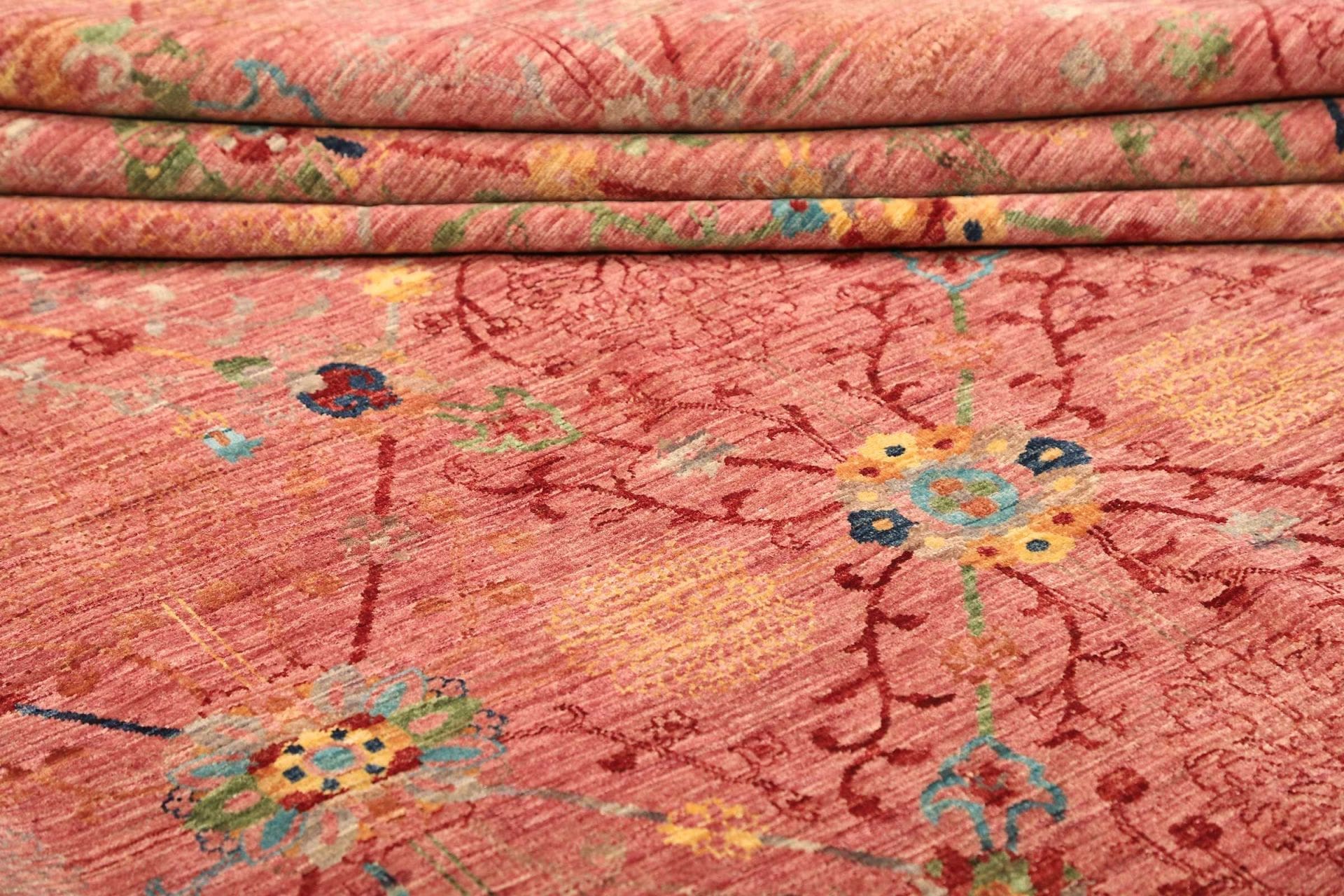 Handgeknüpfter Samarkand Orientteppich, 248 × 306 cm, Wolle