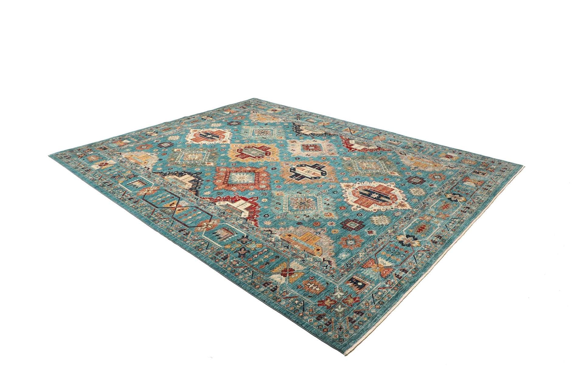 Handgeknüpfter Samarkand Orientteppich, 251 × 312 cm, Wolle
