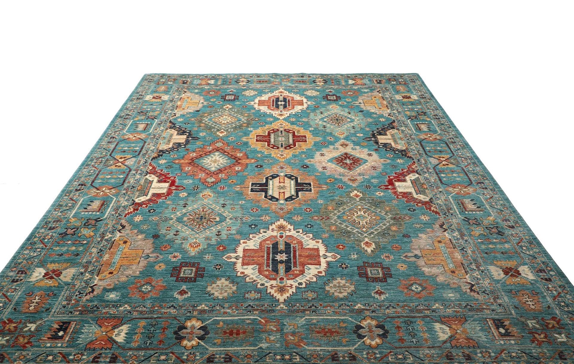 Handgeknüpfter Samarkand Orientteppich, 251 × 312 cm, Wolle