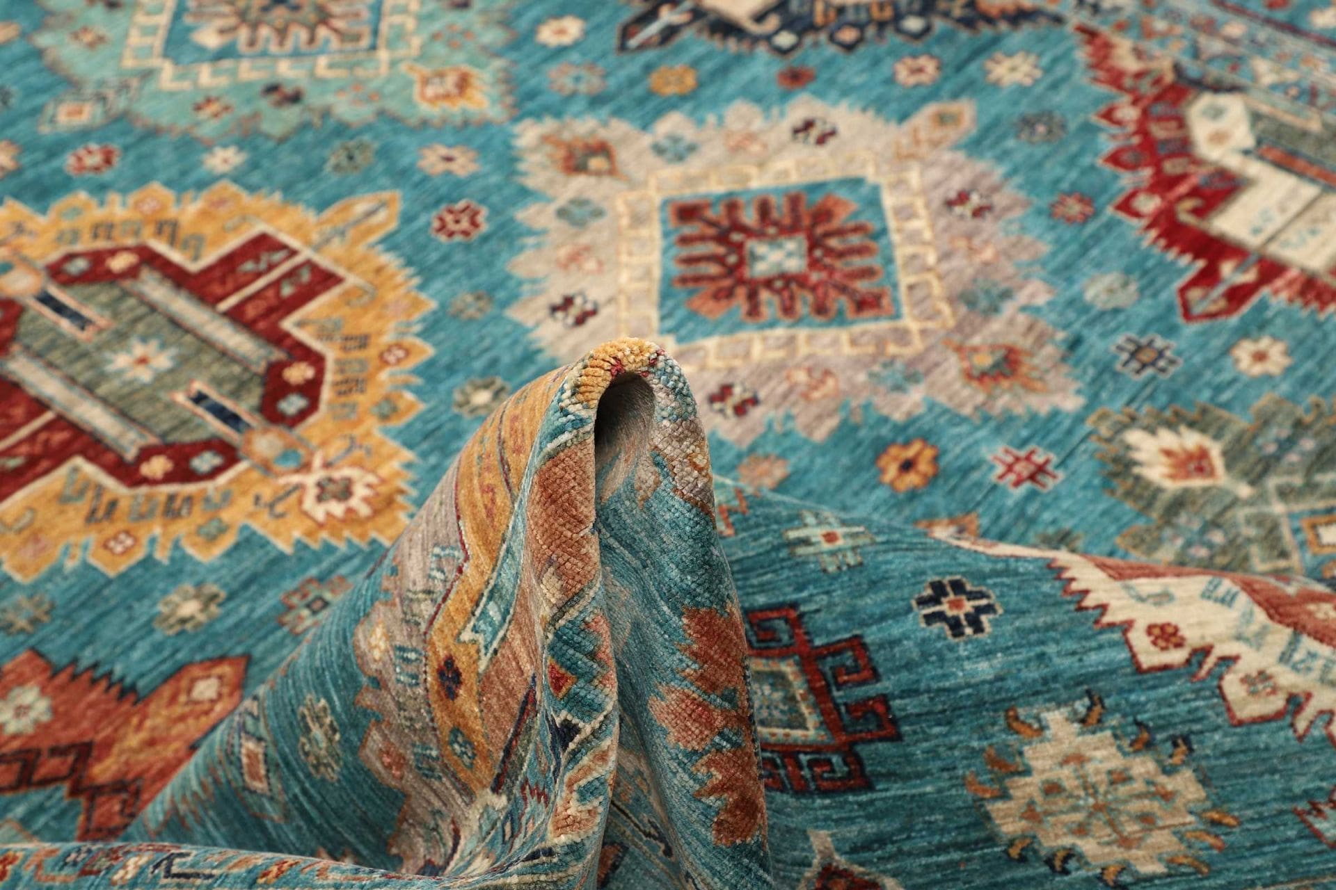 Handgeknüpfter Samarkand Orientteppich, 251 × 312 cm, Wolle