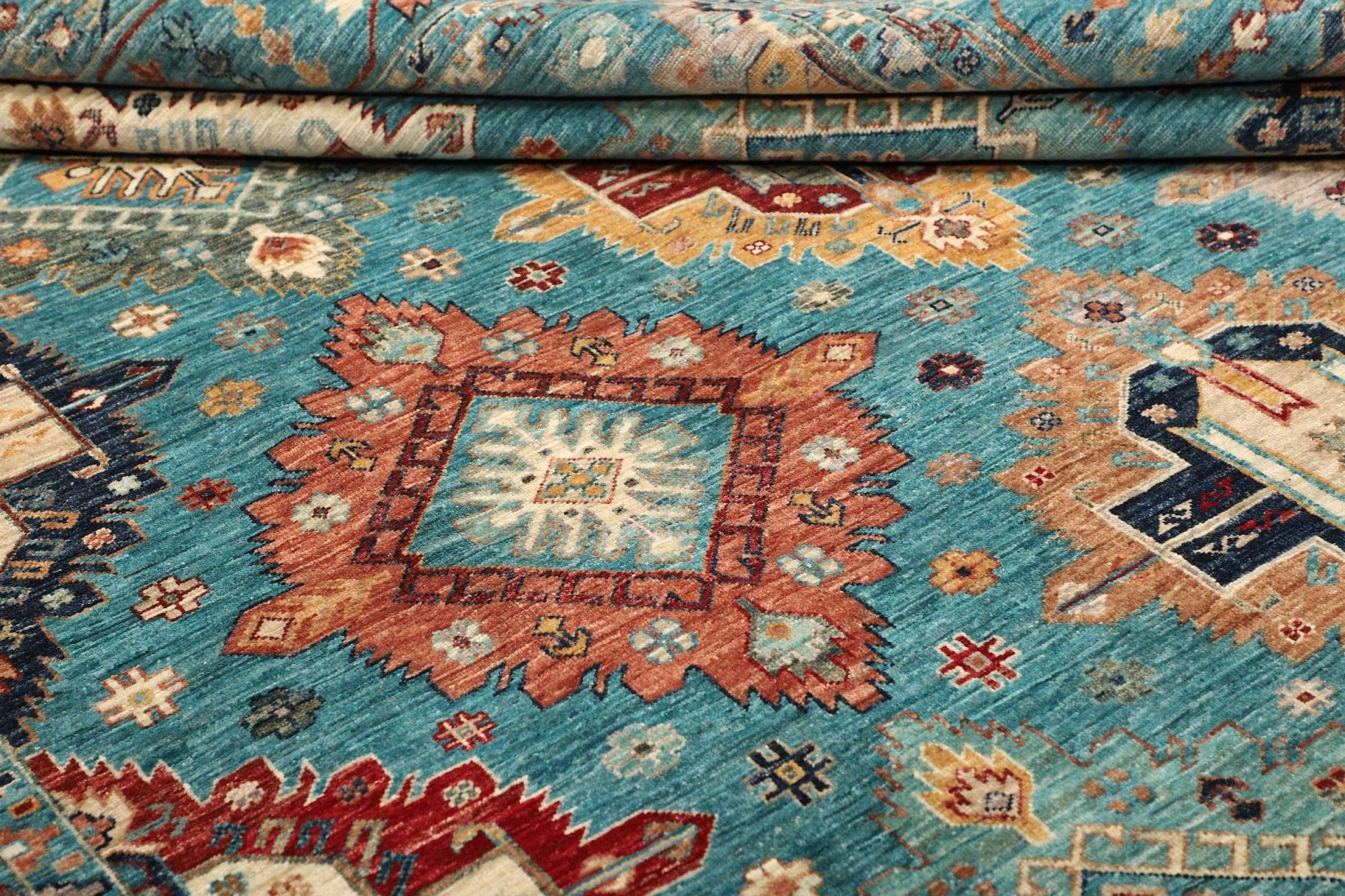 Handgeknüpfter Samarkand Orientteppich, 251 × 312 cm, Wolle