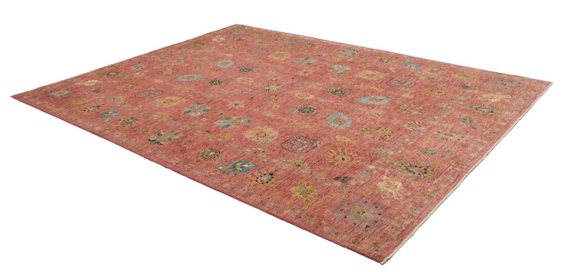 orientteppich-samarkand-243-x-305cm-handgeknupft-wolle-bunt-2 Samarkand Orientteppich aus Pakistan, 243 × 305 cm