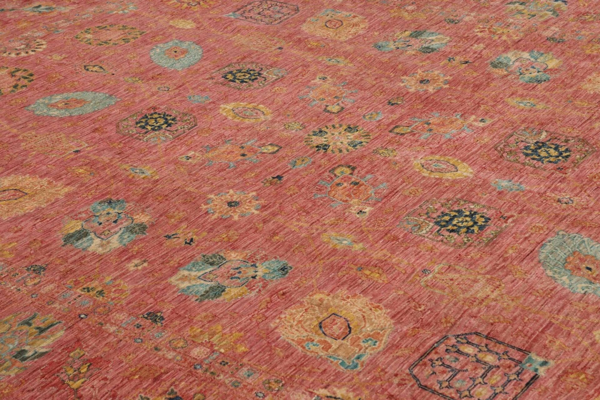 orientteppich-samarkand-243-x-305cm-handgeknupft-wolle-bunt-6 Samarkand Orientteppich aus Pakistan, 243 × 305 cm