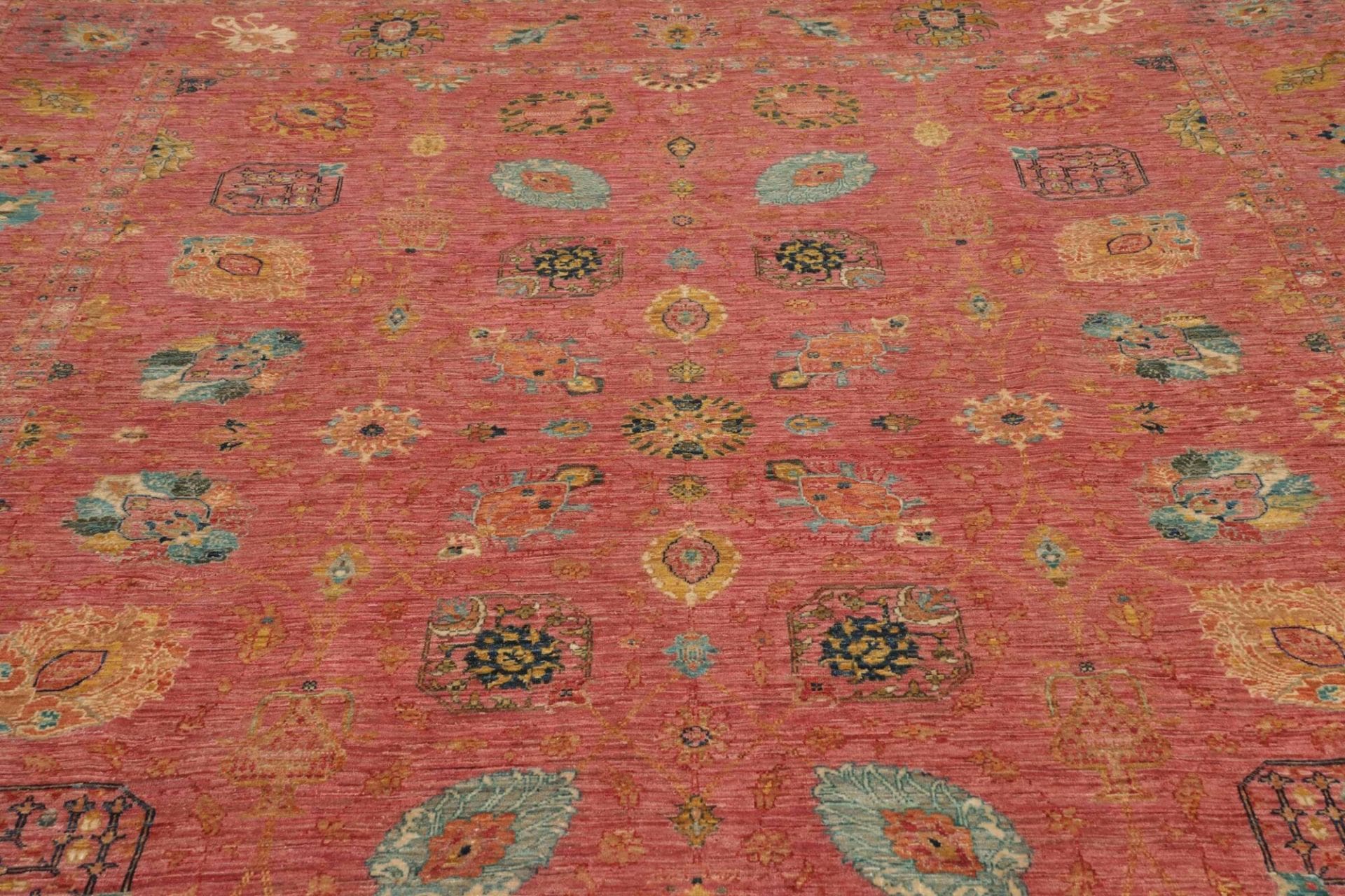 orientteppich-samarkand-243-x-305cm-handgeknupft-wolle-bunt-7 Samarkand Orientteppich aus Pakistan, 243 × 305 cm