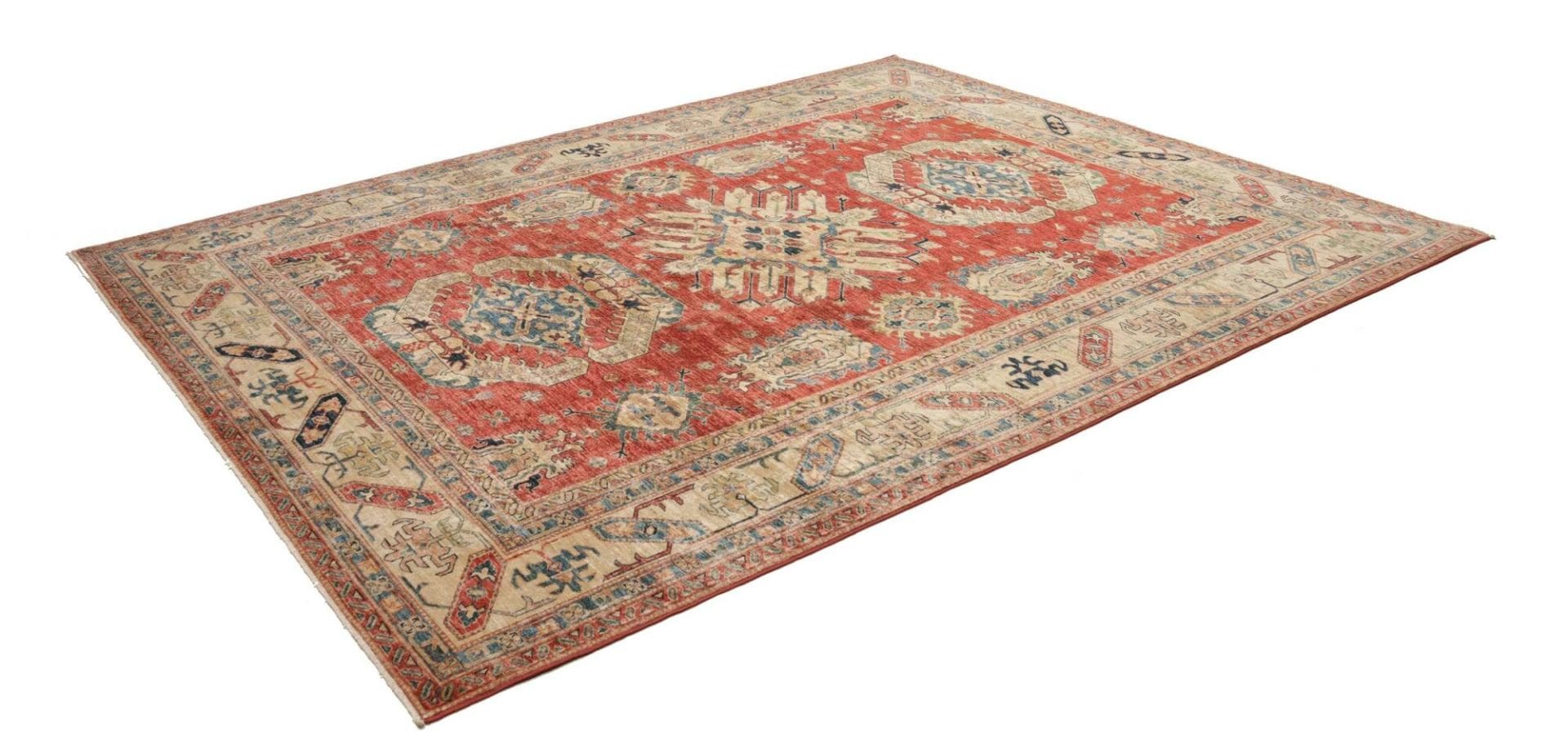 Handgeknüpfter Kazak Orientteppich, 243 × 314 cm, Wolle