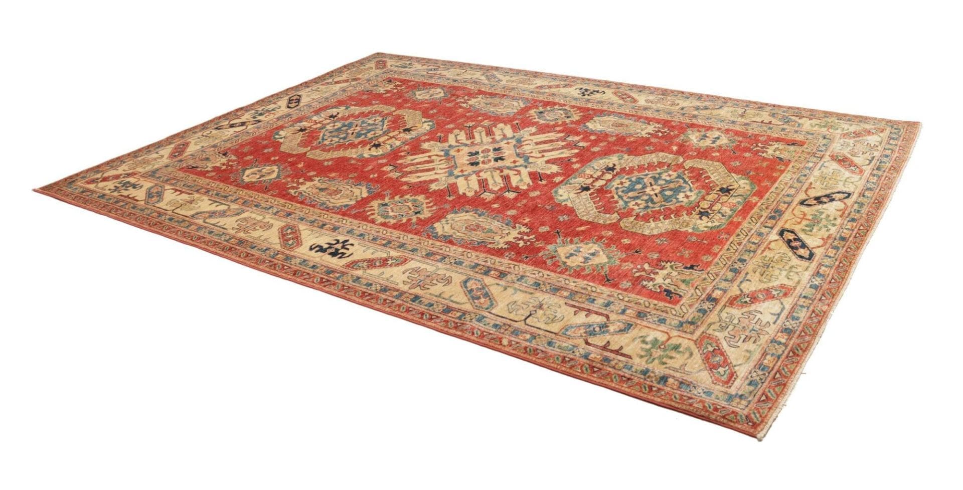 Handgeknüpfter Kazak Orientteppich, 243 × 314 cm, Wolle