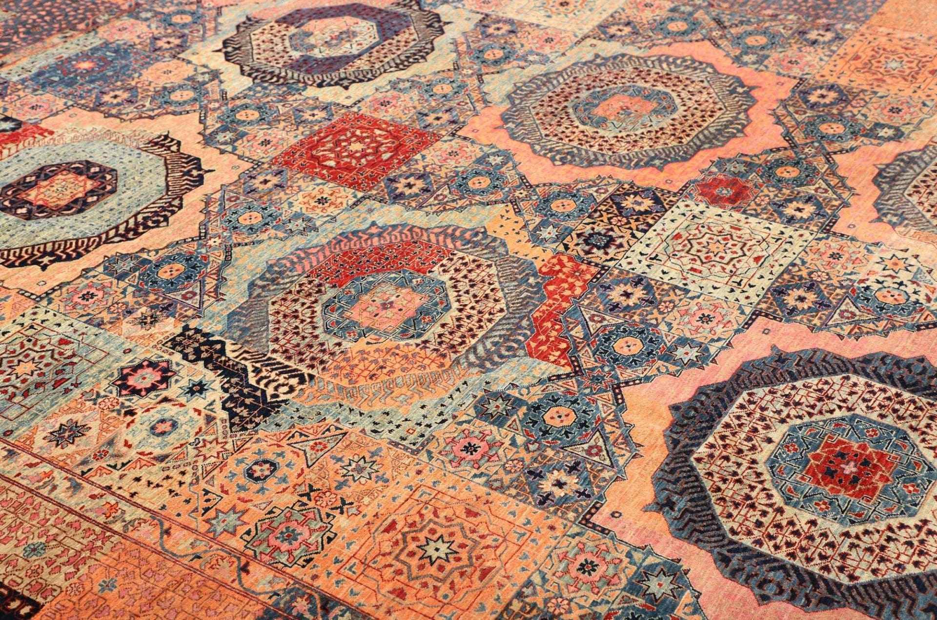 Mamluk Orientteppich 284 × 350 cm aus Wolle, handgeknüpft