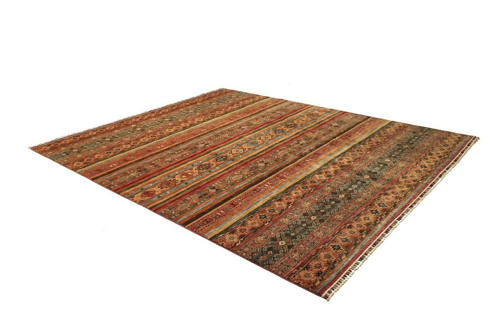 Handgeknüpfter Samarkand Orientteppich, 252 × 303 cm, Wolle