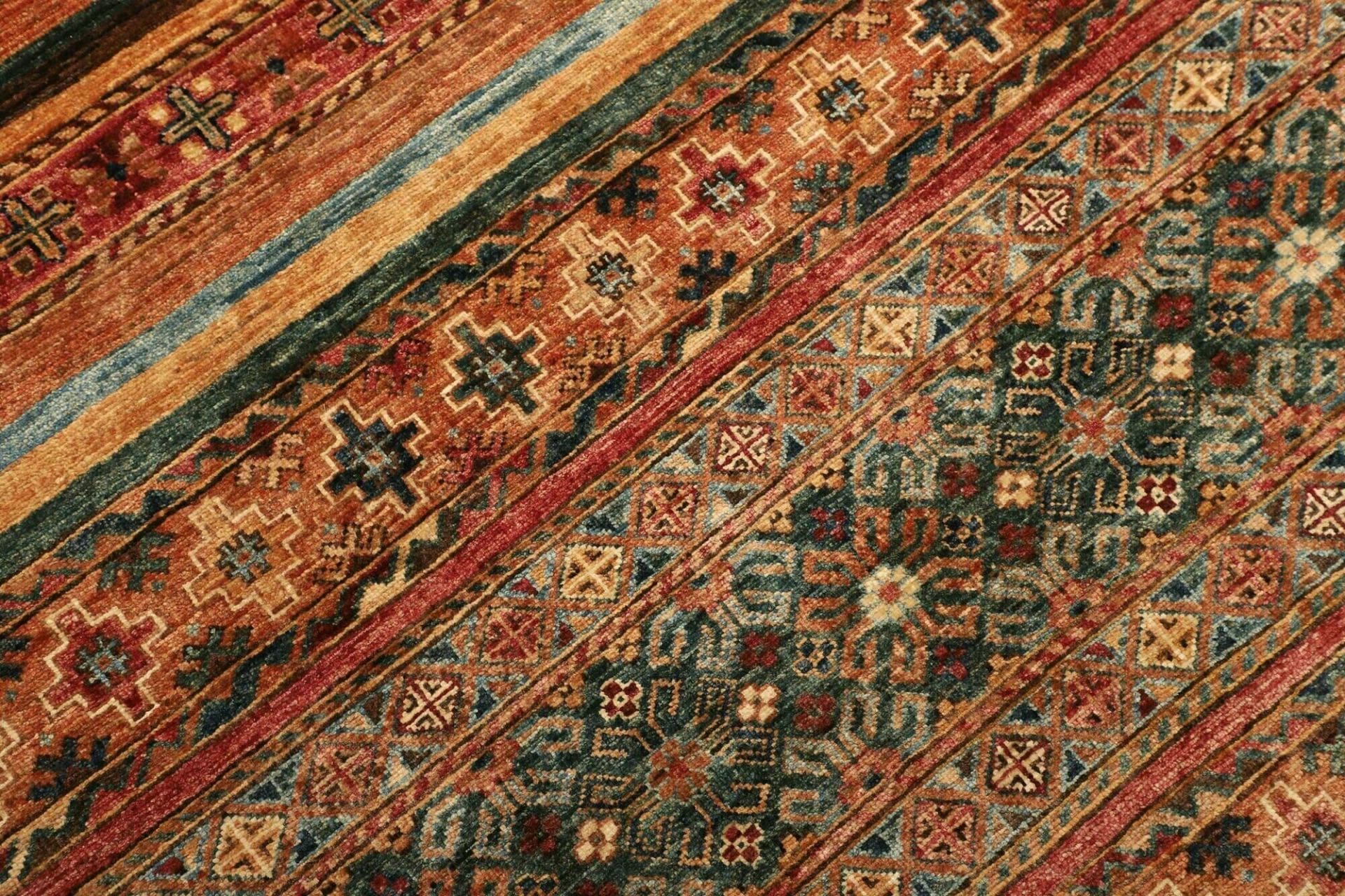 Handgeknüpfter Samarkand Orientteppich, 252 × 303 cm, Wolle