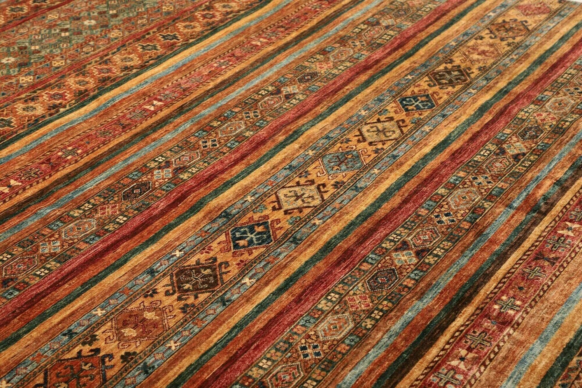 Handgeknüpfter Samarkand Orientteppich, 252 × 303 cm, Wolle