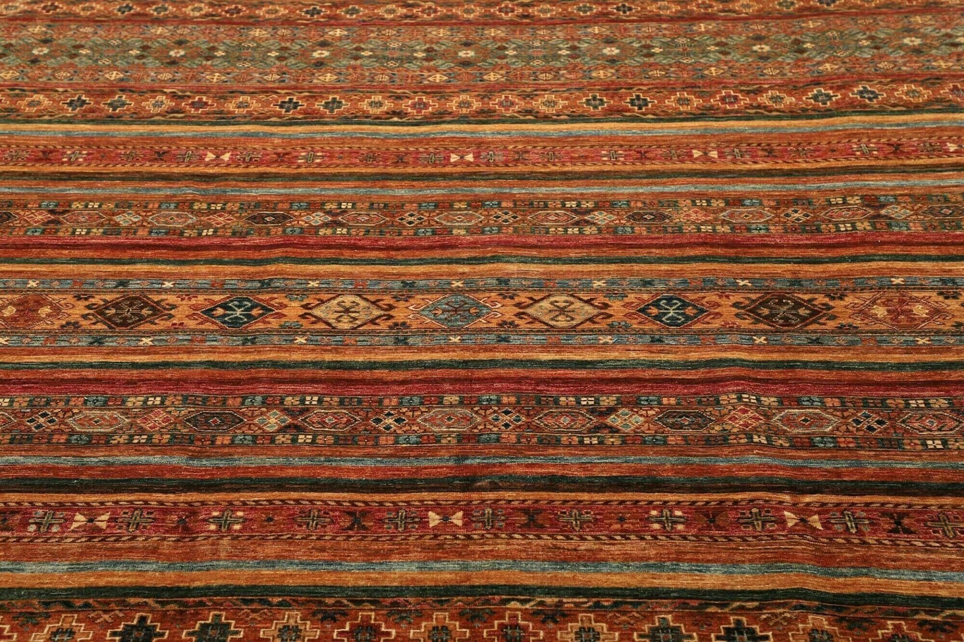 Handgeknüpfter Samarkand Orientteppich, 252 × 303 cm, Wolle