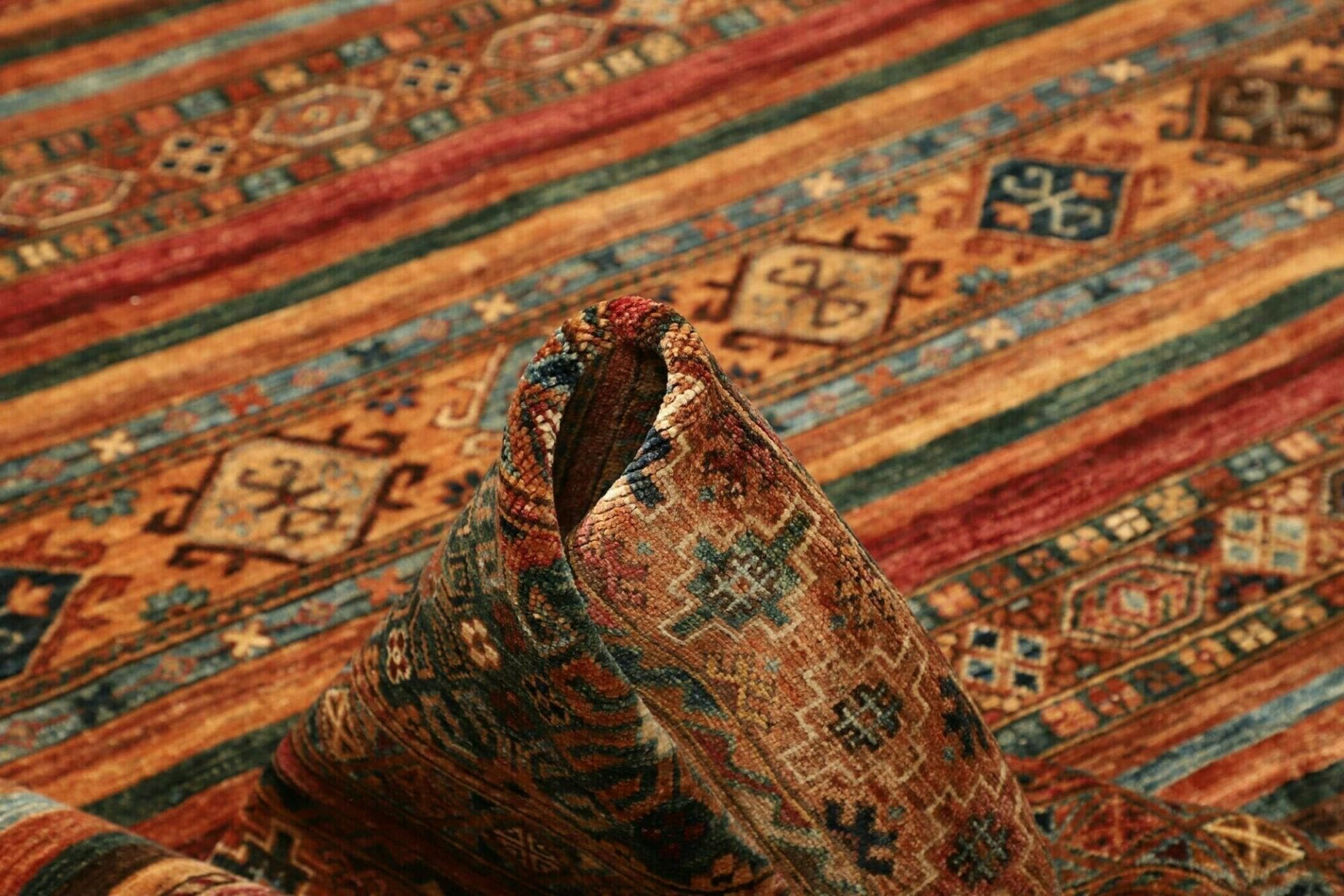 Handgeknüpfter Samarkand Orientteppich, 252 × 303 cm, Wolle