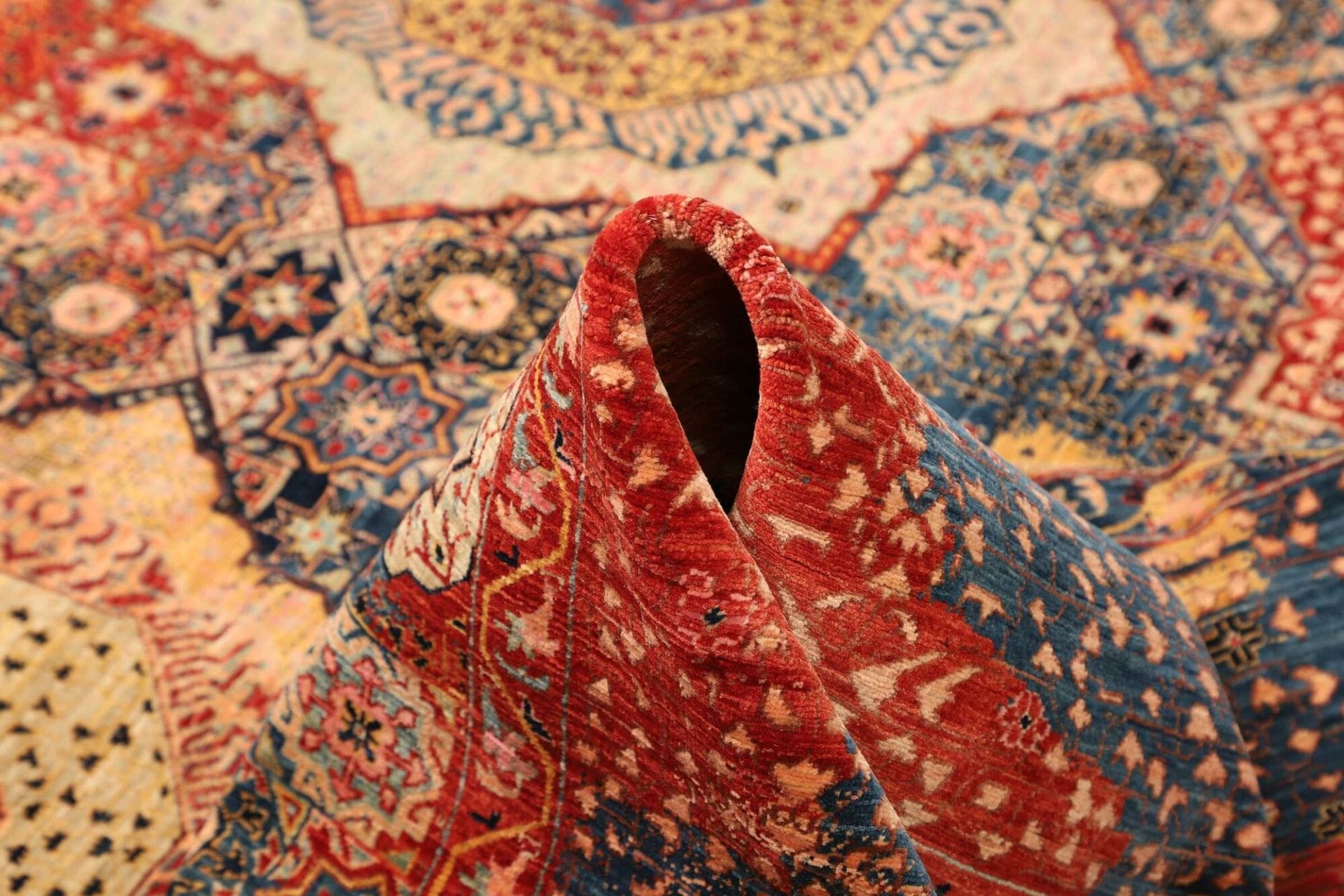 mamluk-orientteppich-251-x-305-cm-aus-schurwolle-handgeknupft-8 Mamluk Orientteppich 251 × 305 cm aus Wolle, handgeknüpft