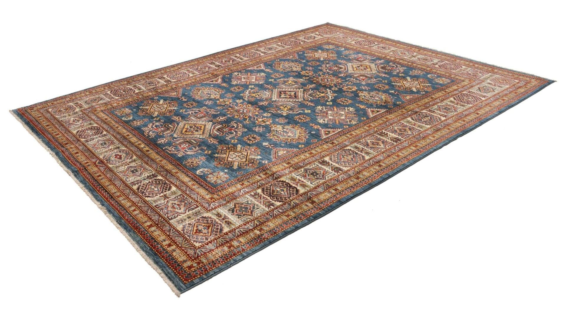 Kazak Orientteppich 245 × 313 cm aus Wolle, handgeknüpft