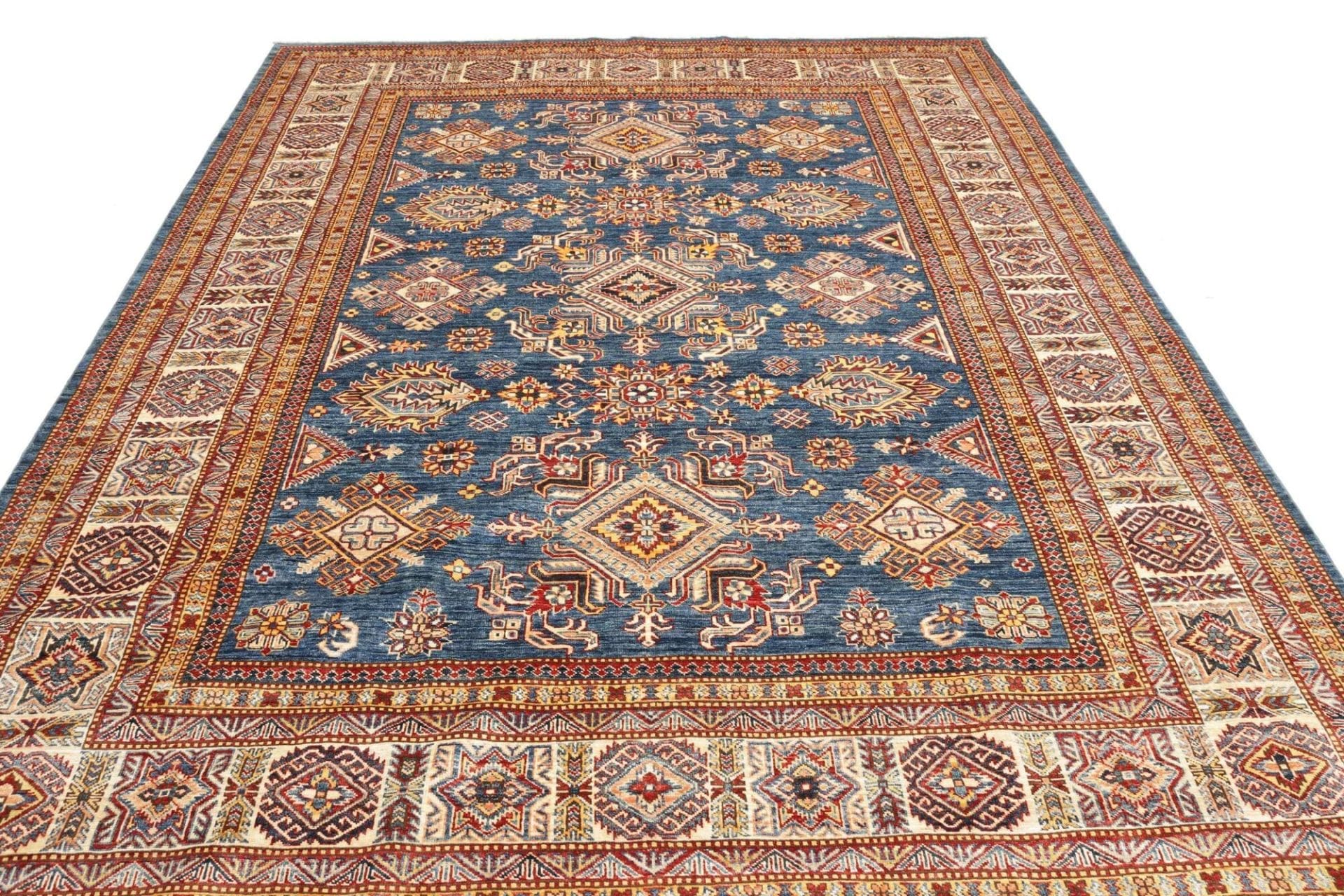 Kazak Orientteppich 245 × 313 cm aus Wolle, handgeknüpft