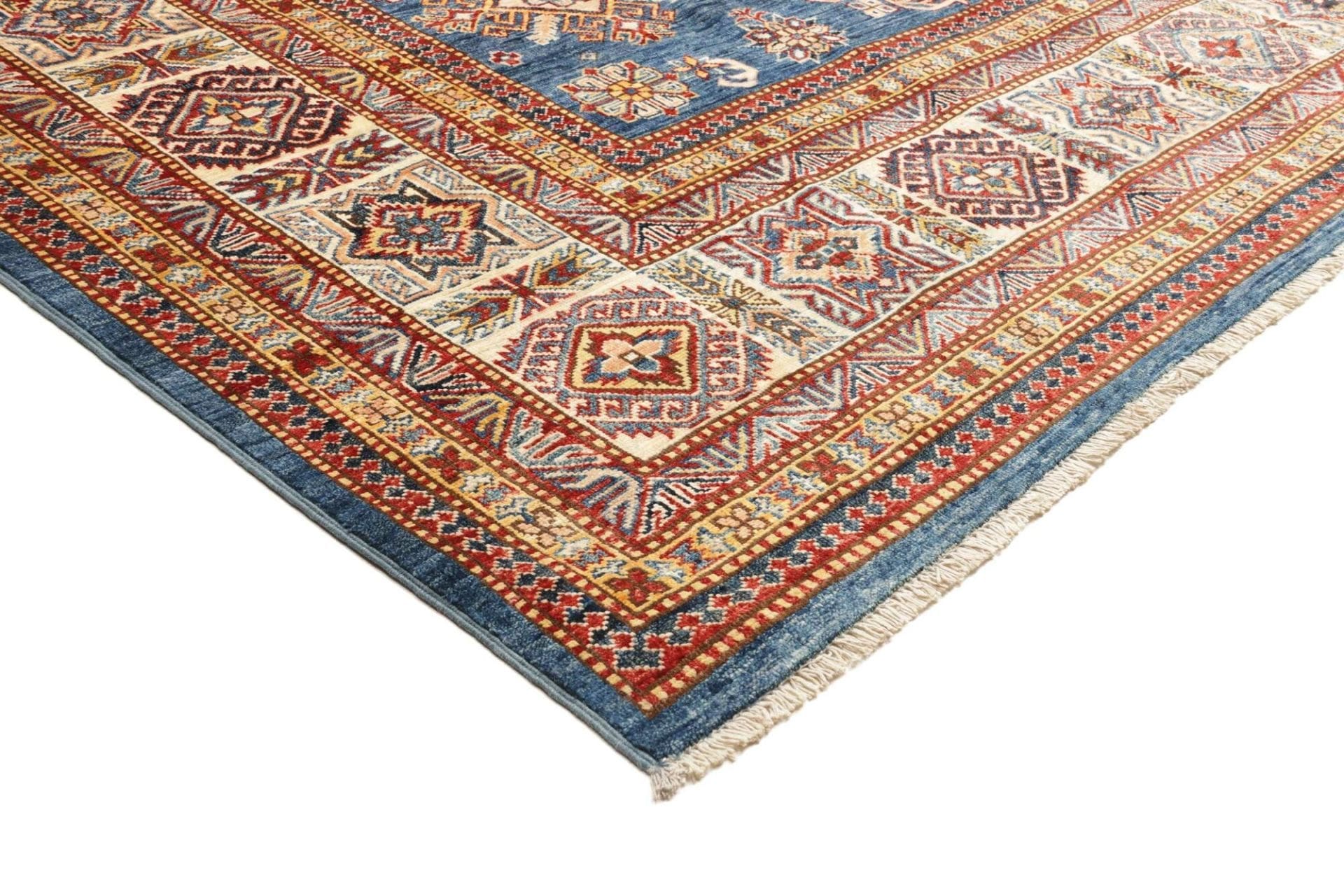 Kazak Orientteppich 245 × 313 cm aus Wolle, handgeknüpft