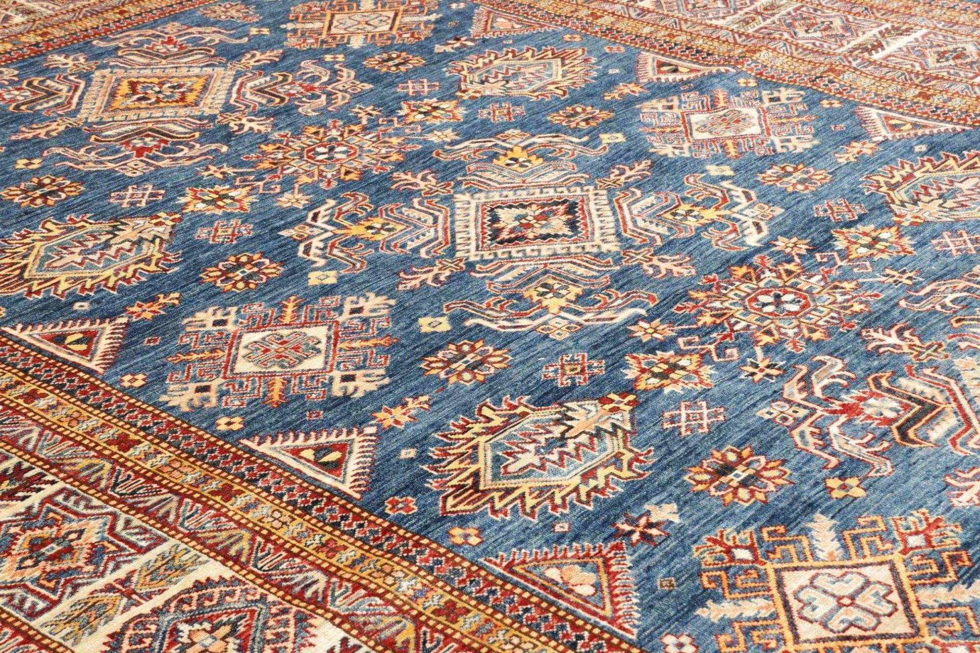 Kazak Orientteppich 245 × 313 cm aus Wolle, handgeknüpft