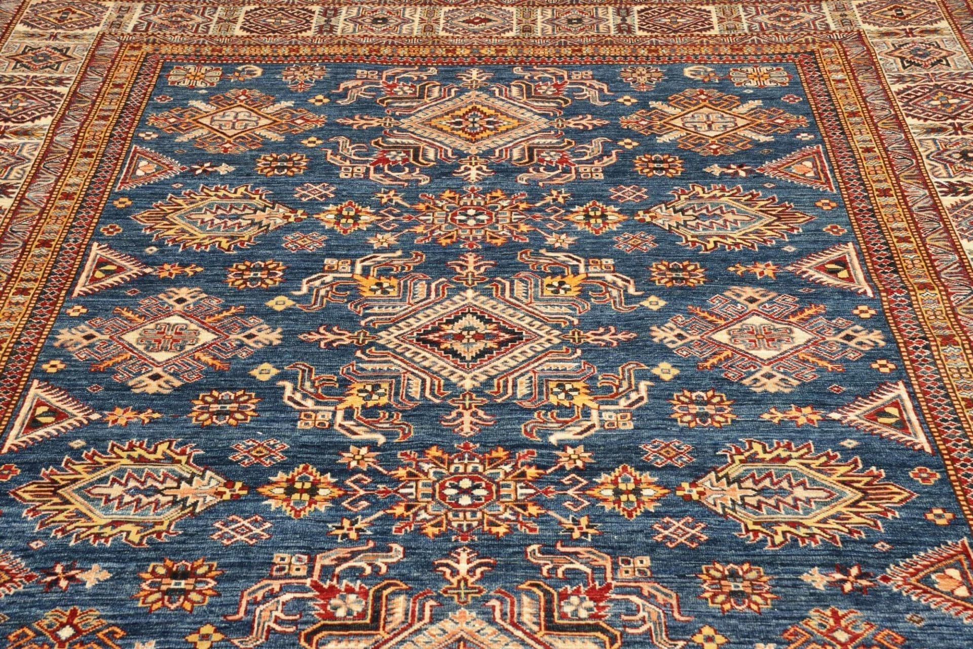 Kazak Orientteppich 245 × 313 cm aus Wolle, handgeknüpft