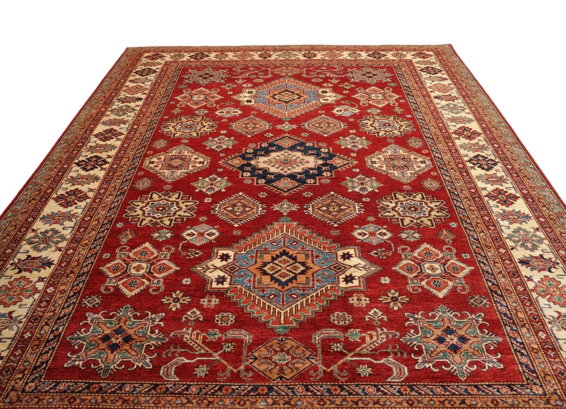 Handgeknüpfter Kazak Orientteppich, 283 × 370 cm, Wolle