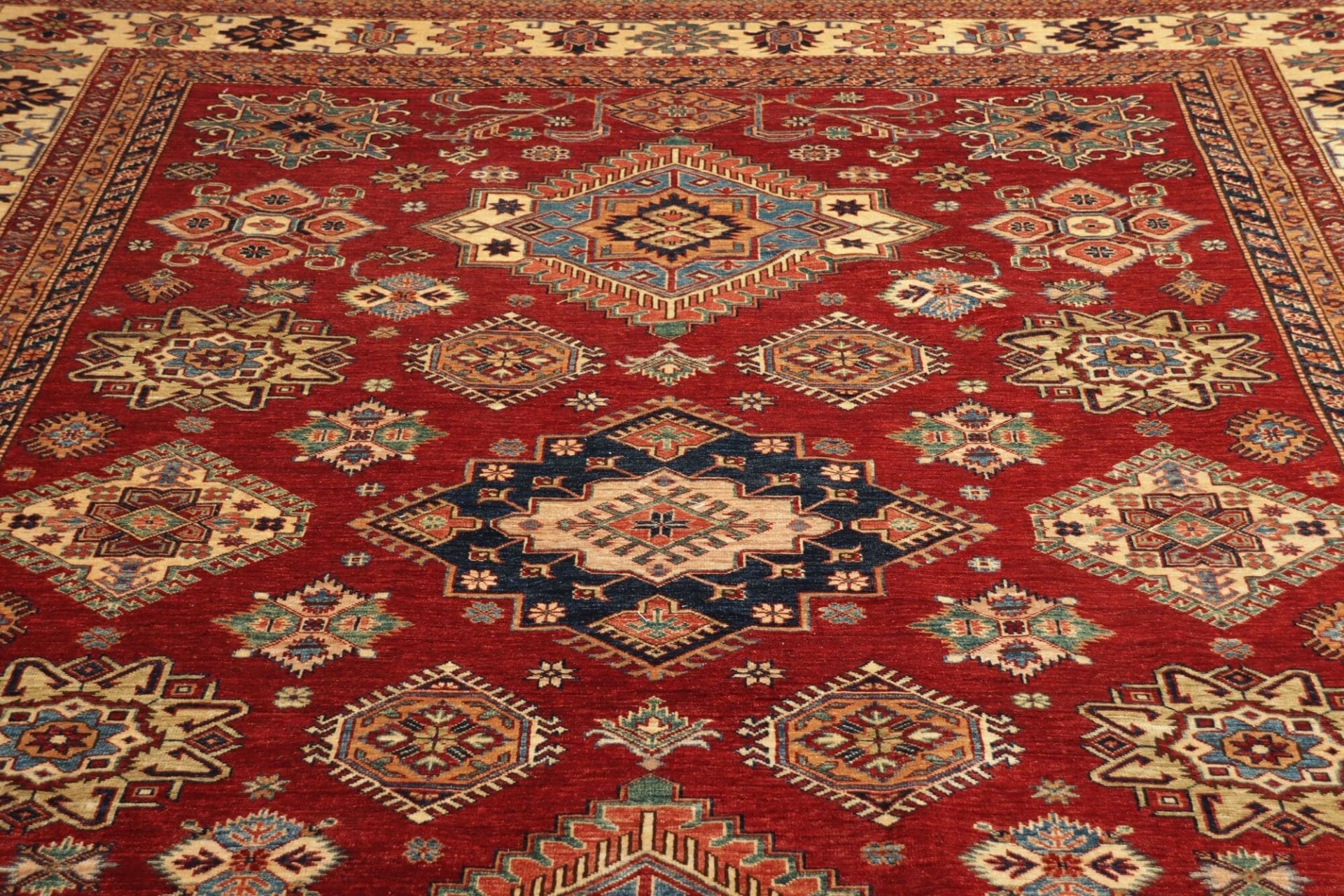 Handgeknüpfter Kazak Orientteppich, 283 × 370 cm, Wolle