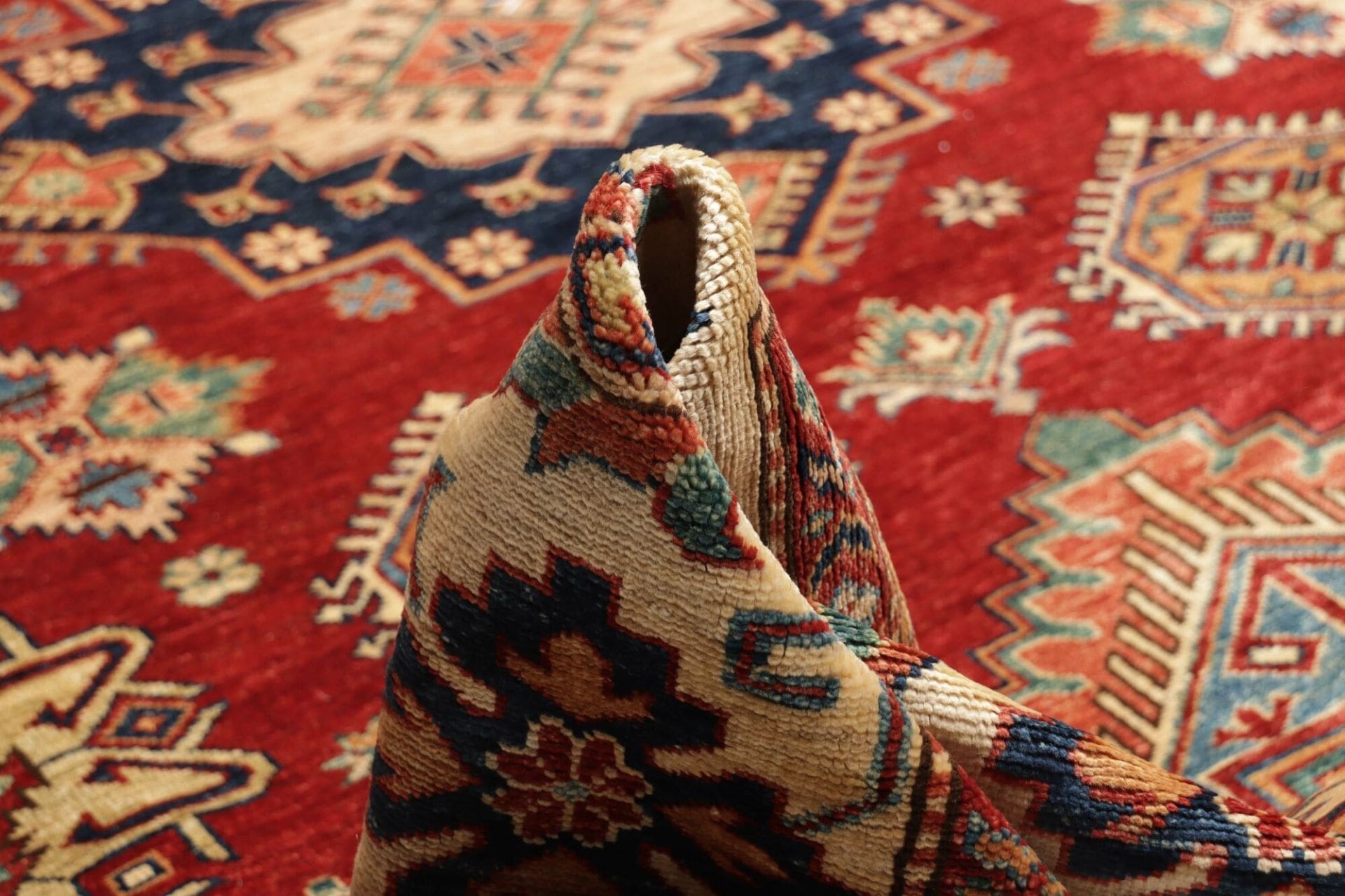 Handgeknüpfter Kazak Orientteppich, 283 × 370 cm, Wolle