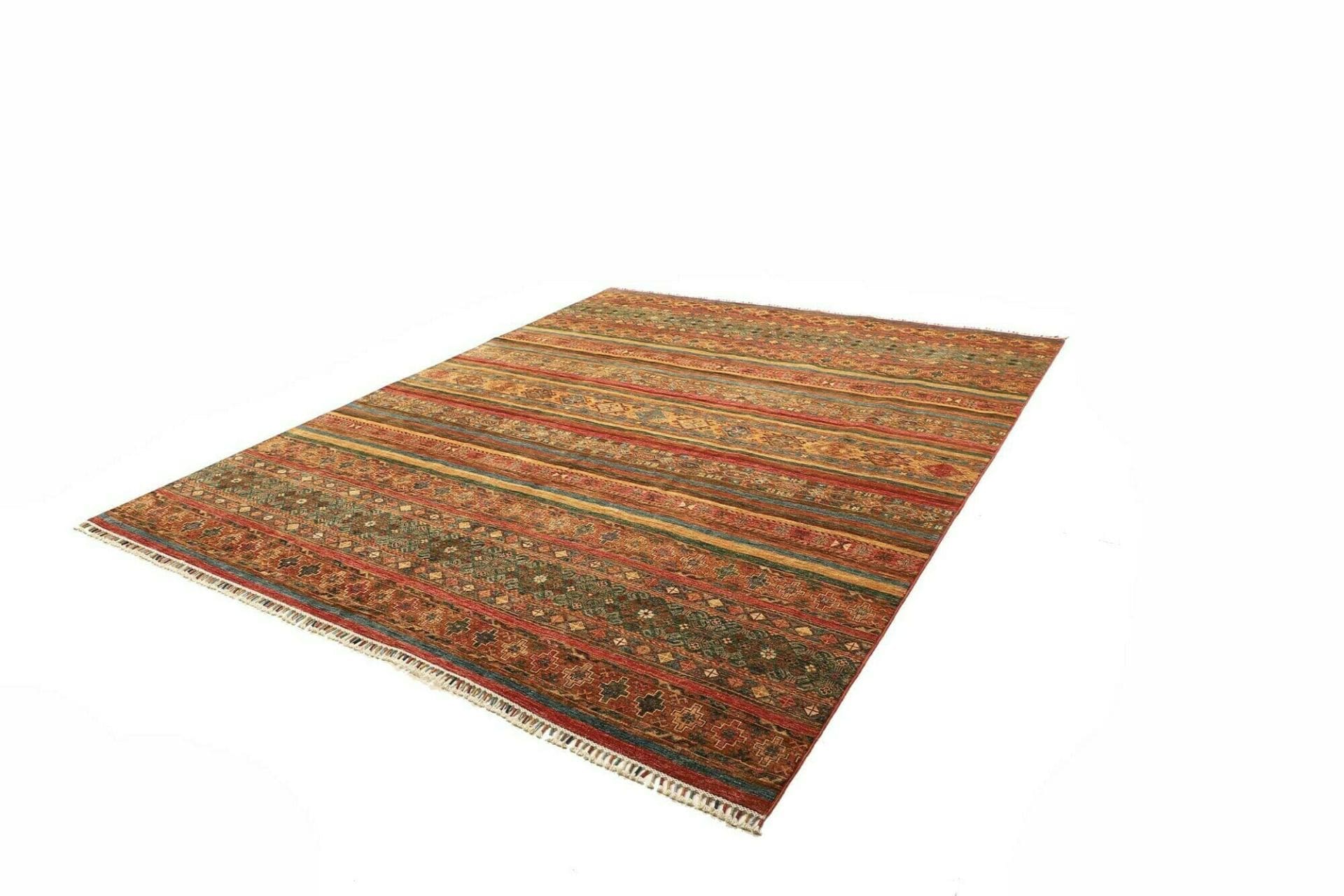 Handgeknüpfter Samarkand Orientteppich, 254 × 305 cm, Wolle