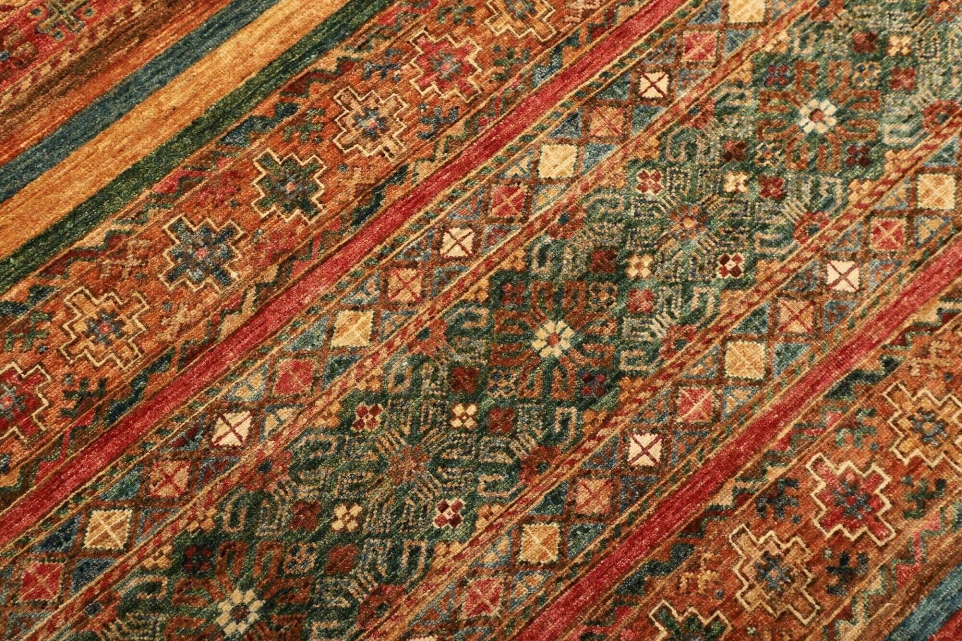 Handgeknüpfter Samarkand Orientteppich, 254 × 305 cm, Wolle