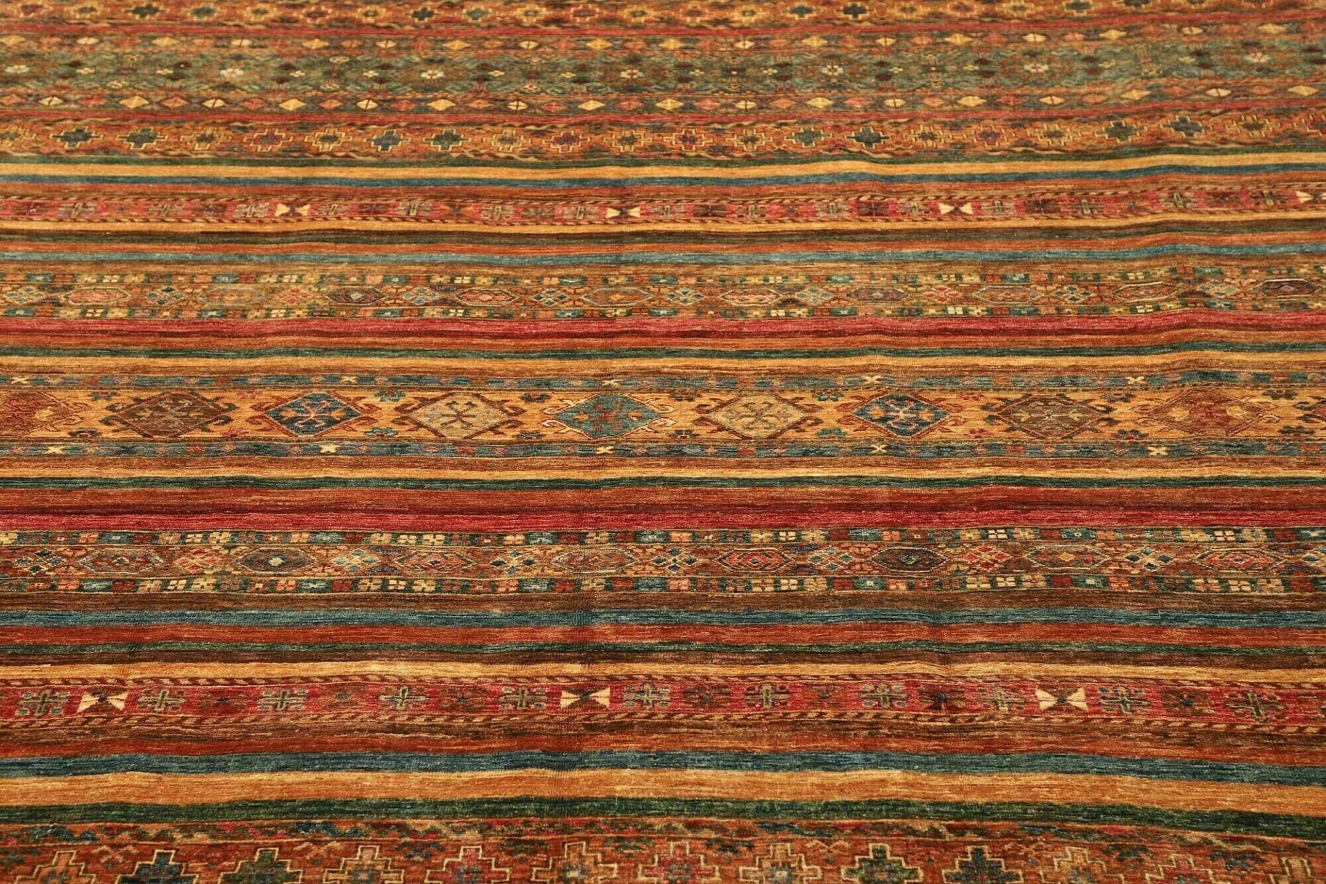 Handgeknüpfter Samarkand Orientteppich, 254 × 305 cm, Wolle