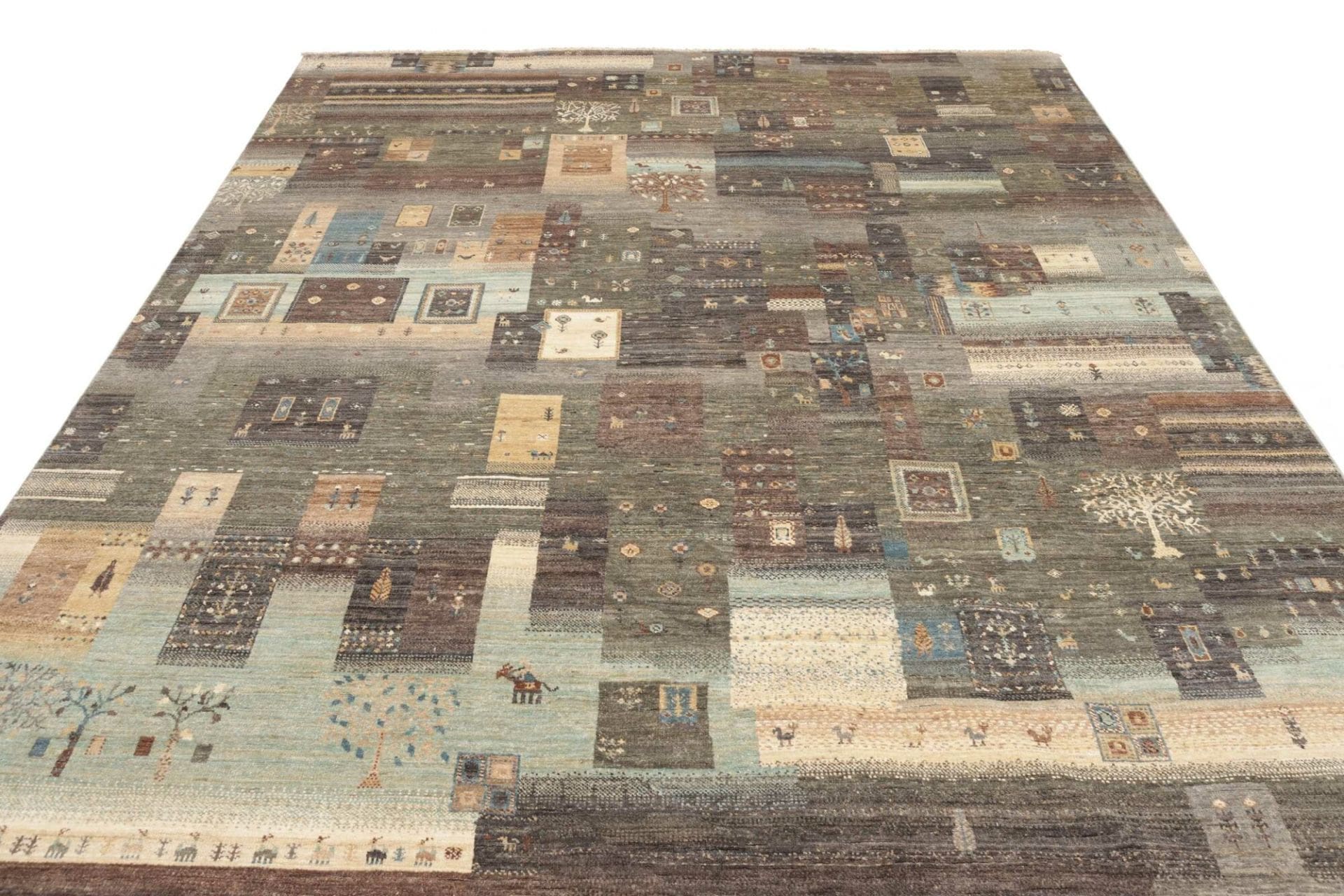 Handgeknüpfter Samarkand Orientteppich, 236 × 293 cm, Wolle
