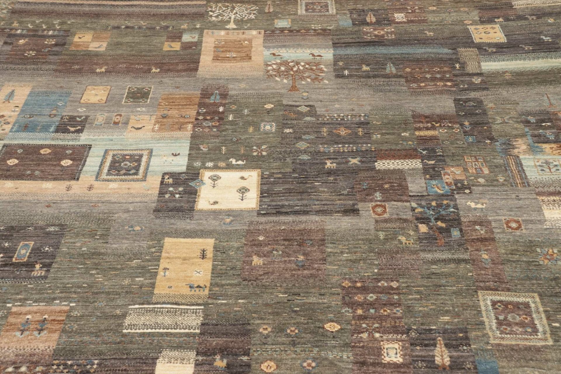 Handgeknüpfter Samarkand Orientteppich, 236 × 293 cm, Wolle