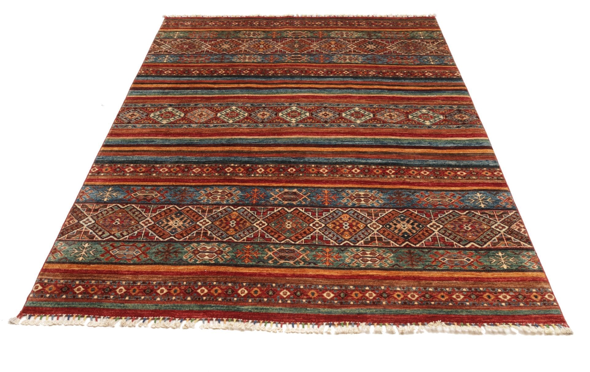 Handgeknüpfter Samarkand Orientteppich 182 × 237 cm