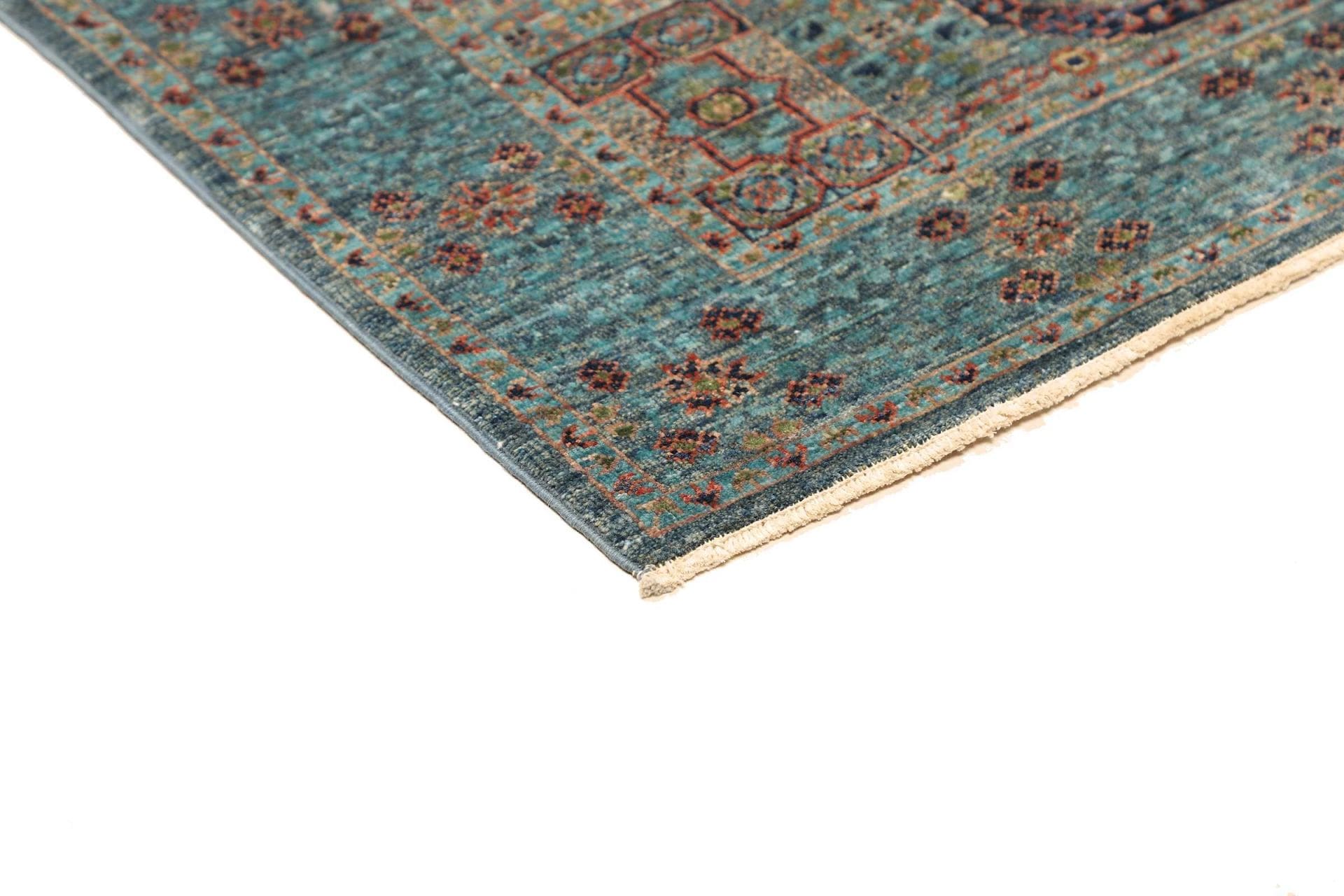 mamluk-orientteppich-84-x-115cm-handgeknupft-seide-hochwertig-4 Handgeknüpfter Mamluk Orientteppich 84 × 115 cm