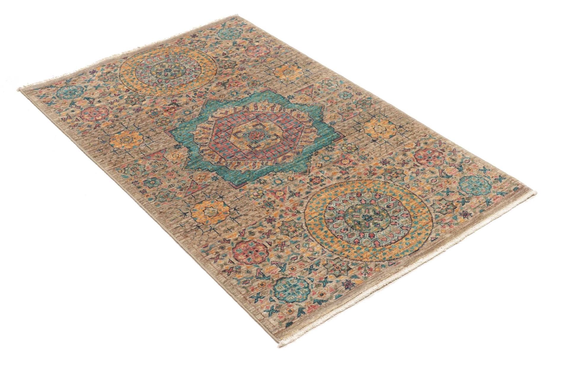 Handgeknüpfter Mamluk Orientteppich 84 × 125 cm