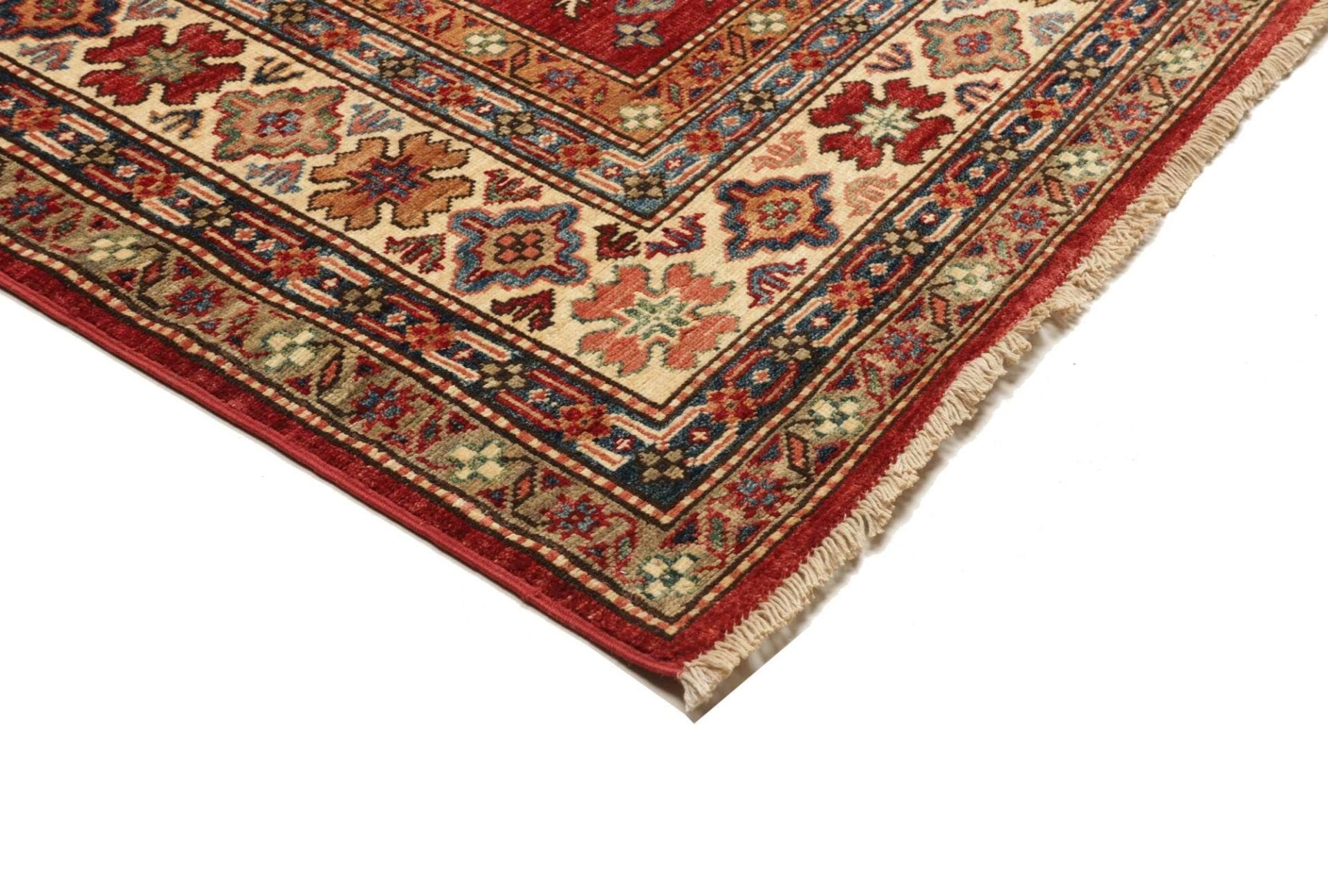 Kazak Orientteppich 191 × 264 cm aus Wolle, handgeknüpft