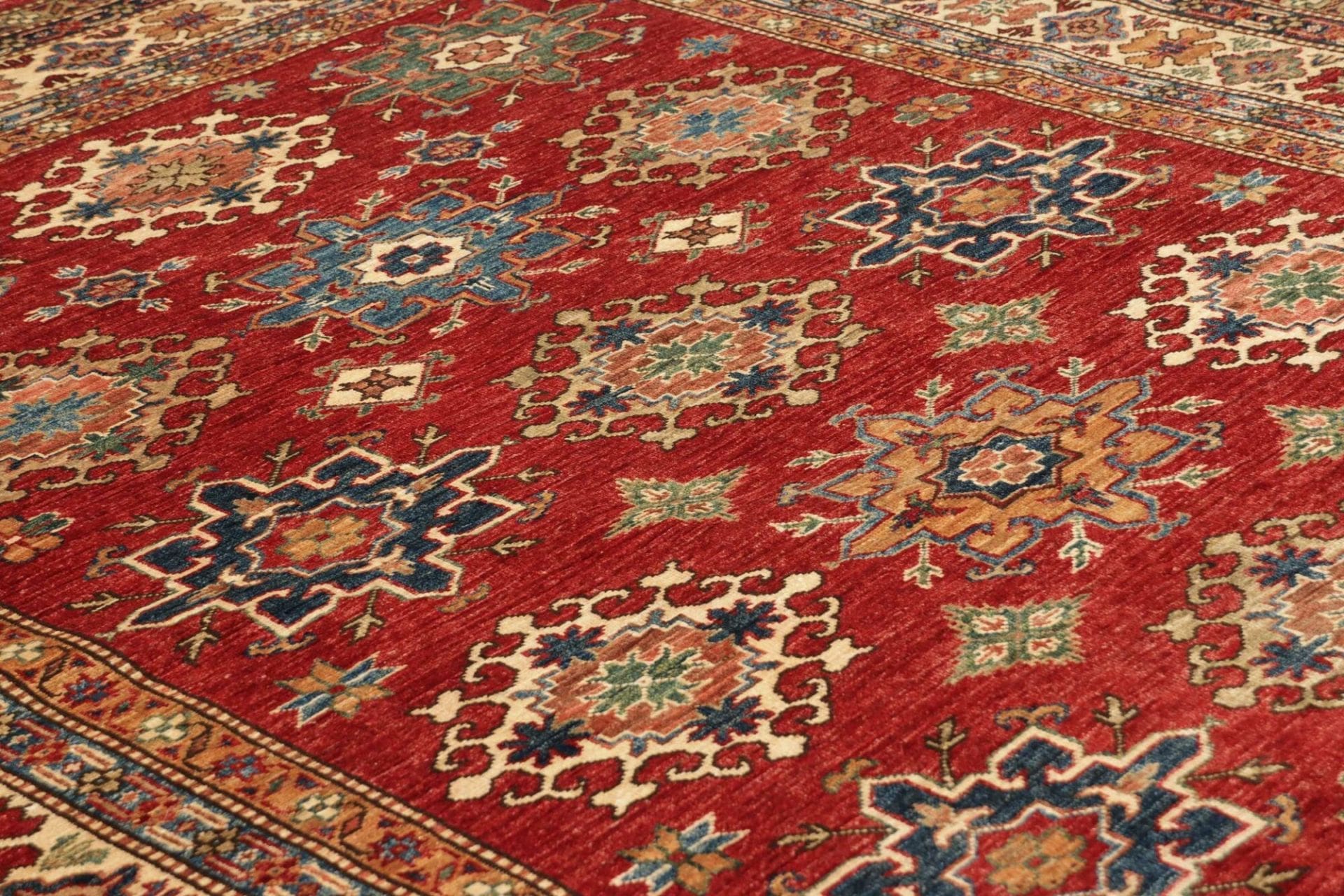 Kazak Orientteppich 191 × 264 cm aus Wolle, handgeknüpft