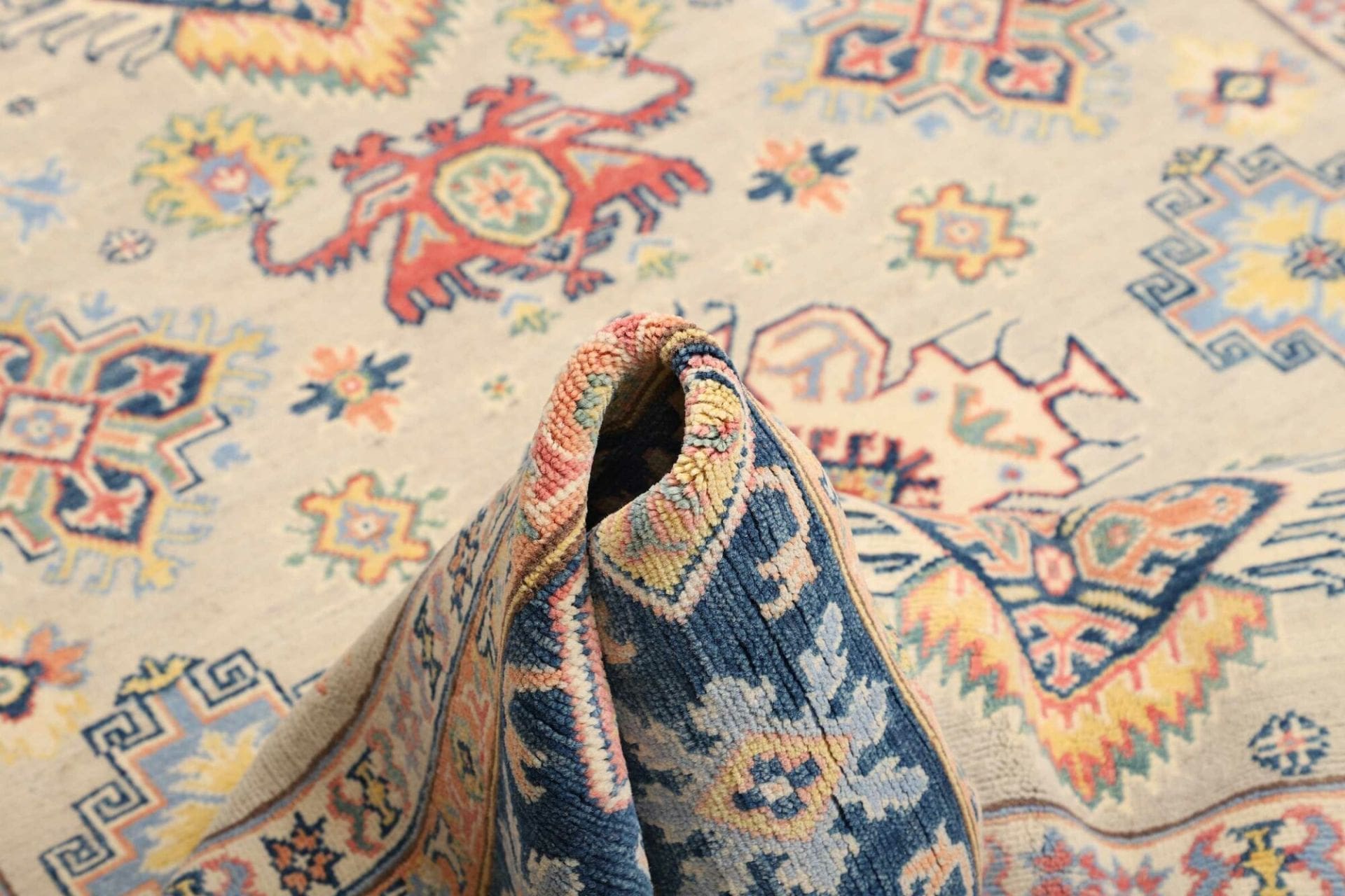 Kazak Orientteppich 178 × 238 cm aus Wolle, handgeknüpft