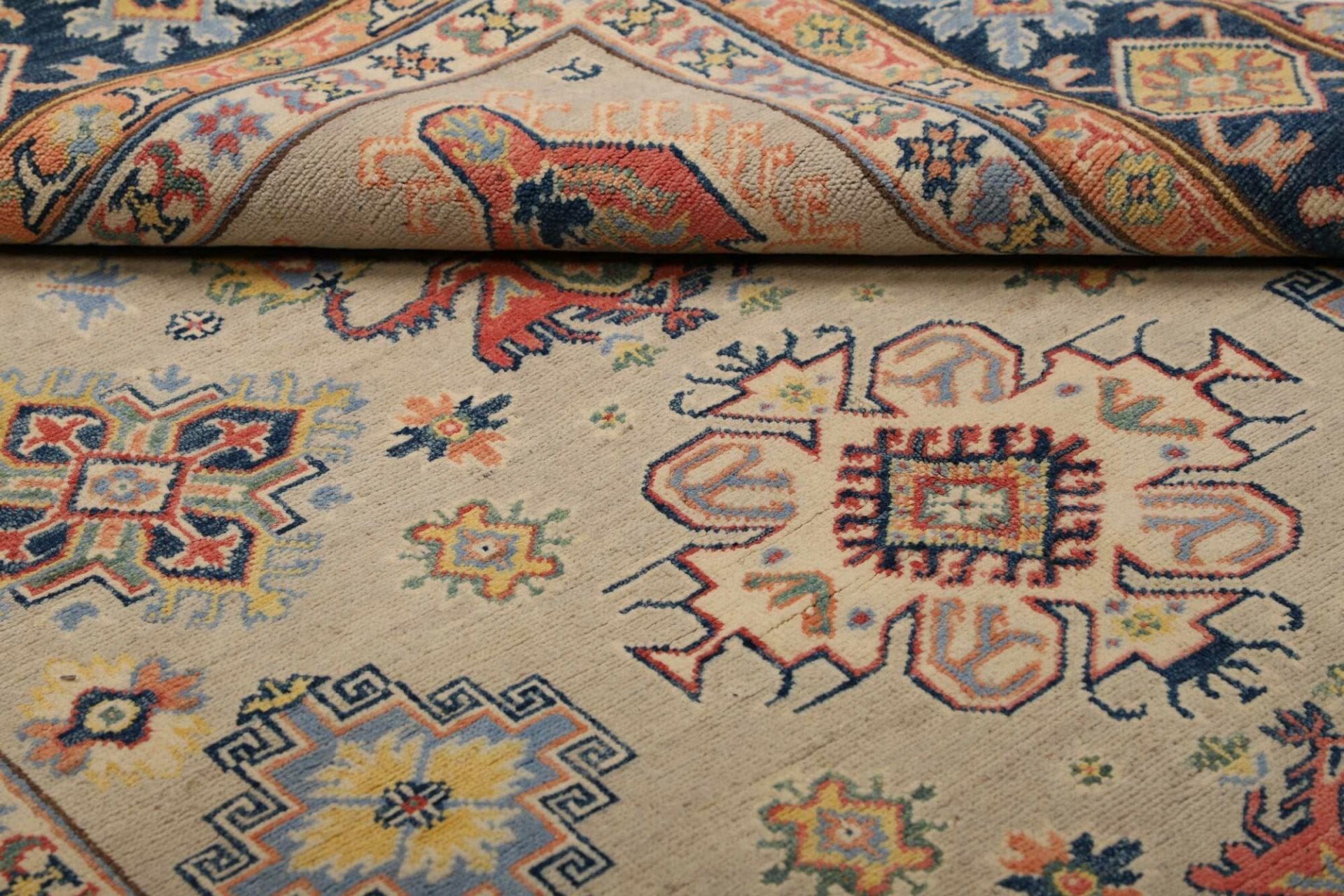 Kazak Orientteppich 178 × 238 cm aus Wolle, handgeknüpft